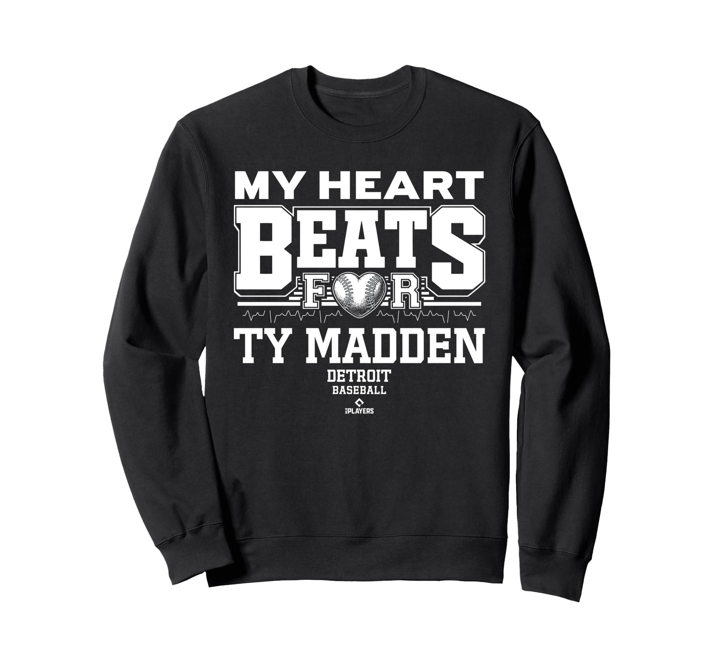 My Heart Beats Ty Madden Detroit Sweatshirt - Aesthetic Graphic for Adults - T-Shirt, Sweatshirt, Hoodie