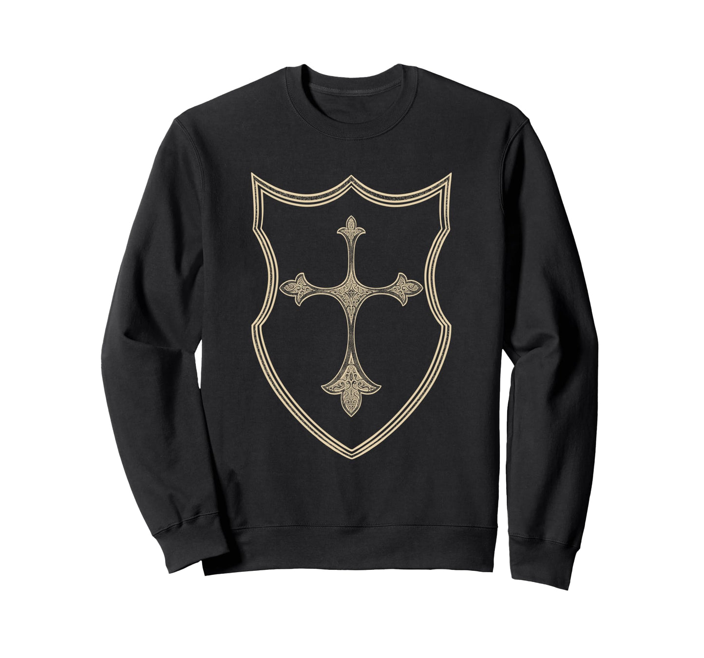 Cross Shield Eboy Egirl Y2K Sweatshirt - Fun Novelty Design for Adults - T-Shirt, Sweatshirt, Hoodie