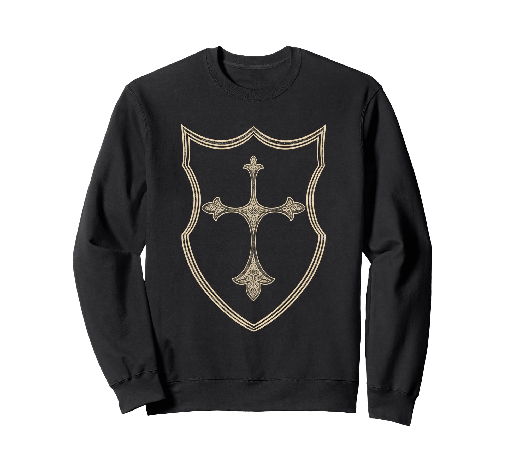Cross Shield Eboy Egirl Y2K Sweatshirt - Fun Novelty Design for Adults - T-Shirt, Sweatshirt, Hoodie