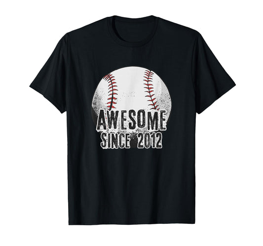 Awesome Since 2012 14 Year Old T-Shirt - Custom Art Print Men Women - T-Shirt, Sweatshirt, Hoodie