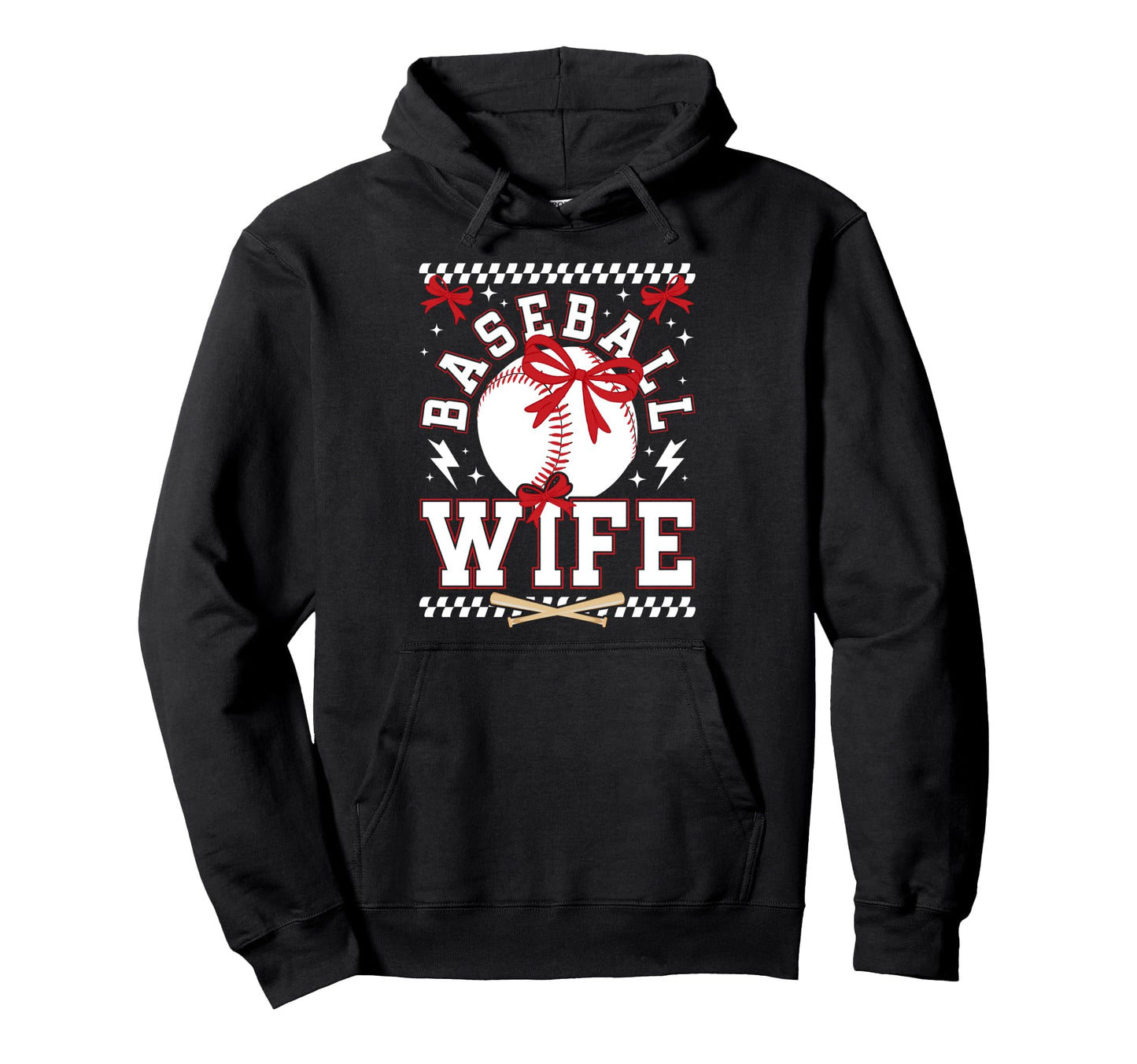 Baseball Wife Coquette Wife Baseball Hoodie - Aesthetic Graphic Men Women - T-Shirt, Sweatshirt, Hoodie