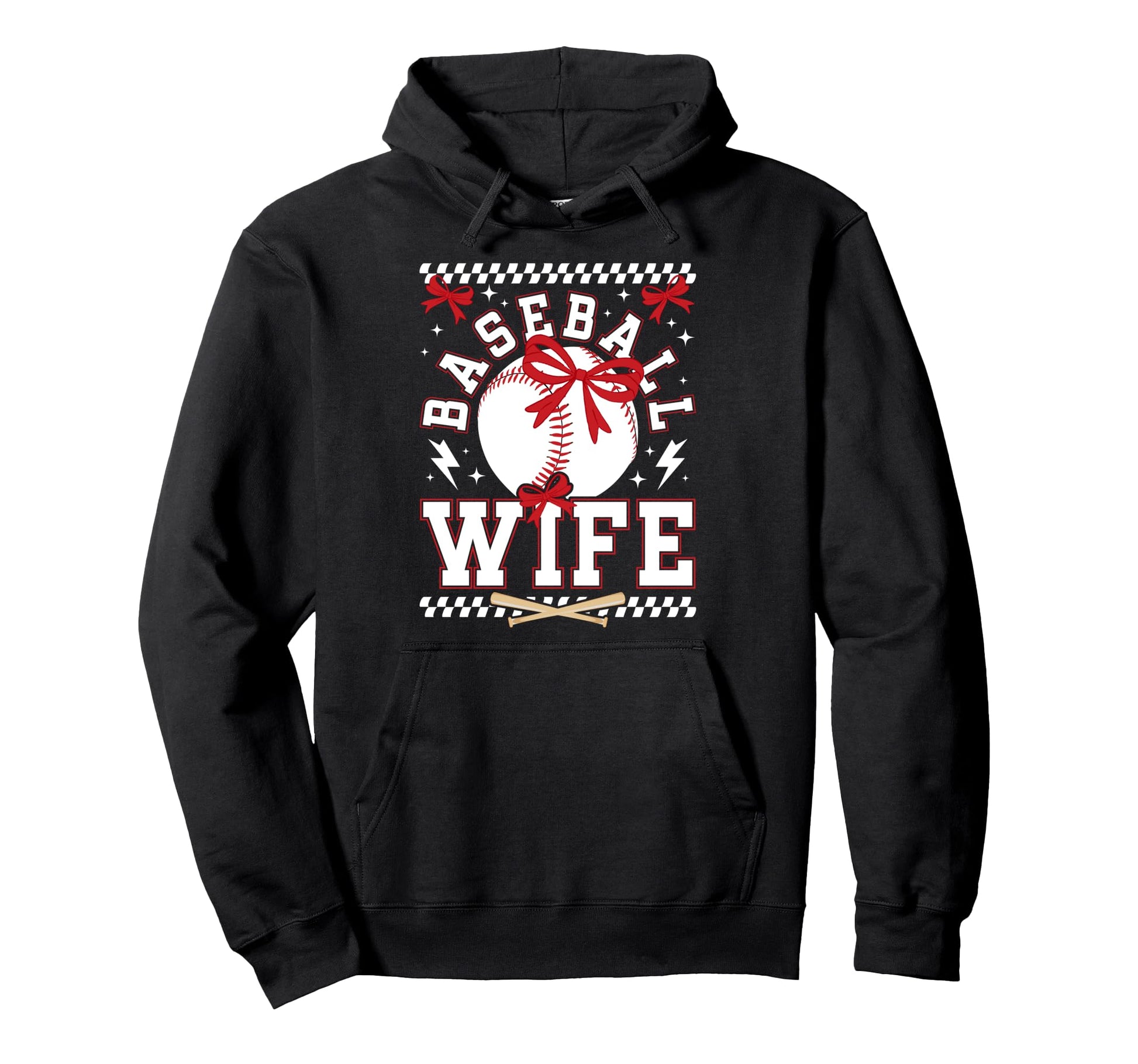 Baseball Wife Coquette Wife Baseball Hoodie - Aesthetic Graphic Men Women - T-Shirt, Sweatshirt, Hoodie