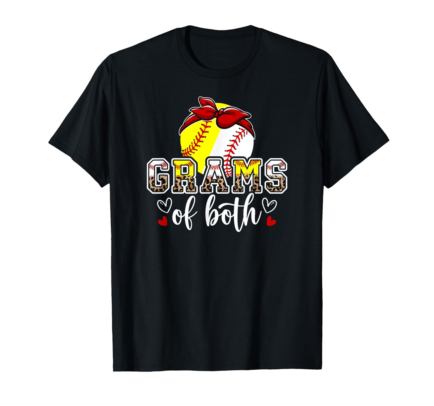 Grams Both Leopard Softball Baseball T-Shirt - Unique Graphic for Adults - T-Shirt, Sweatshirt, Hoodie