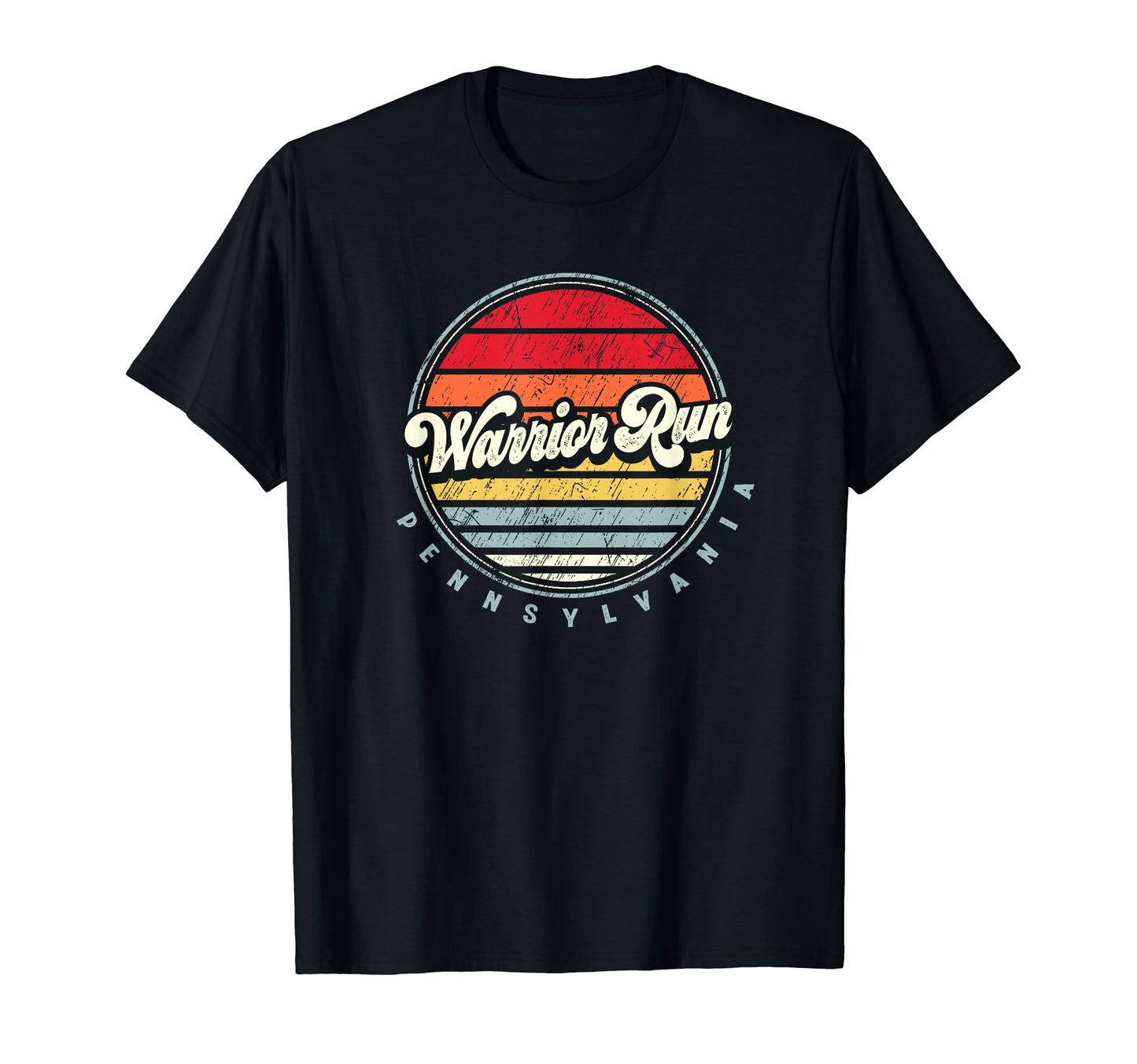 Warrior Run Home State 70S Sunset T-Shirt - Unique Graphic Men Women - T-Shirt, Sweatshirt, Hoodie