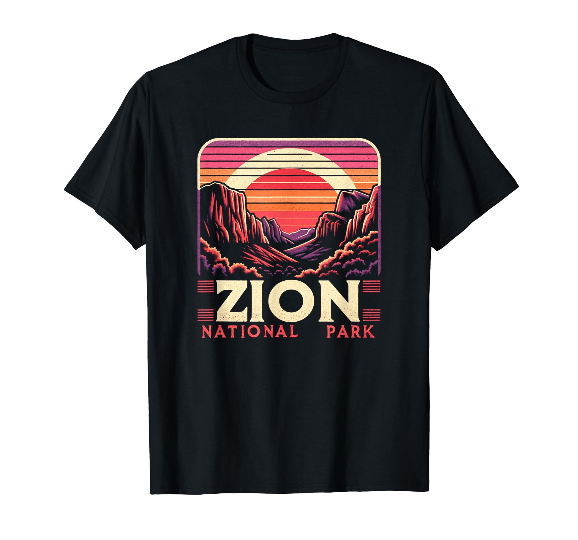 Zion National Park Landscape Sunset T-Shirt - Graphic Print Men Women - T-Shirt, Sweatshirt, Hoodie
