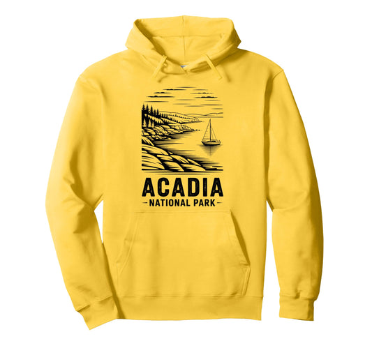 Acadia National Park Outdoor Camping Us Hoodie - Trendy Graphic Men Women - T-Shirt, Sweatshirt, Hoodie