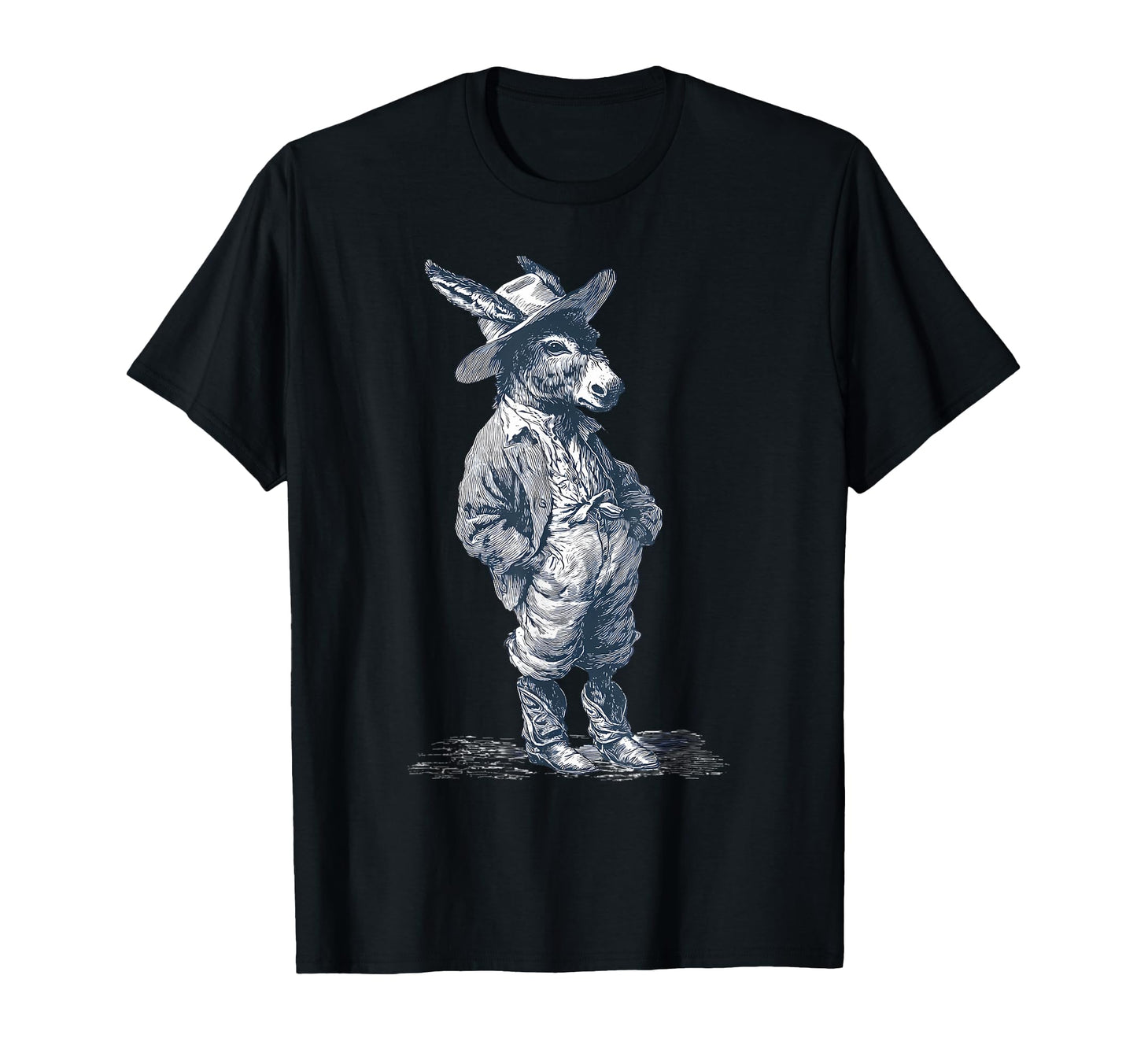 Donkey Cowboy Rodeo Cowgirl T-Shirt - Casual Everyday Wear for Adults - T-Shirt, Sweatshirt, Hoodie