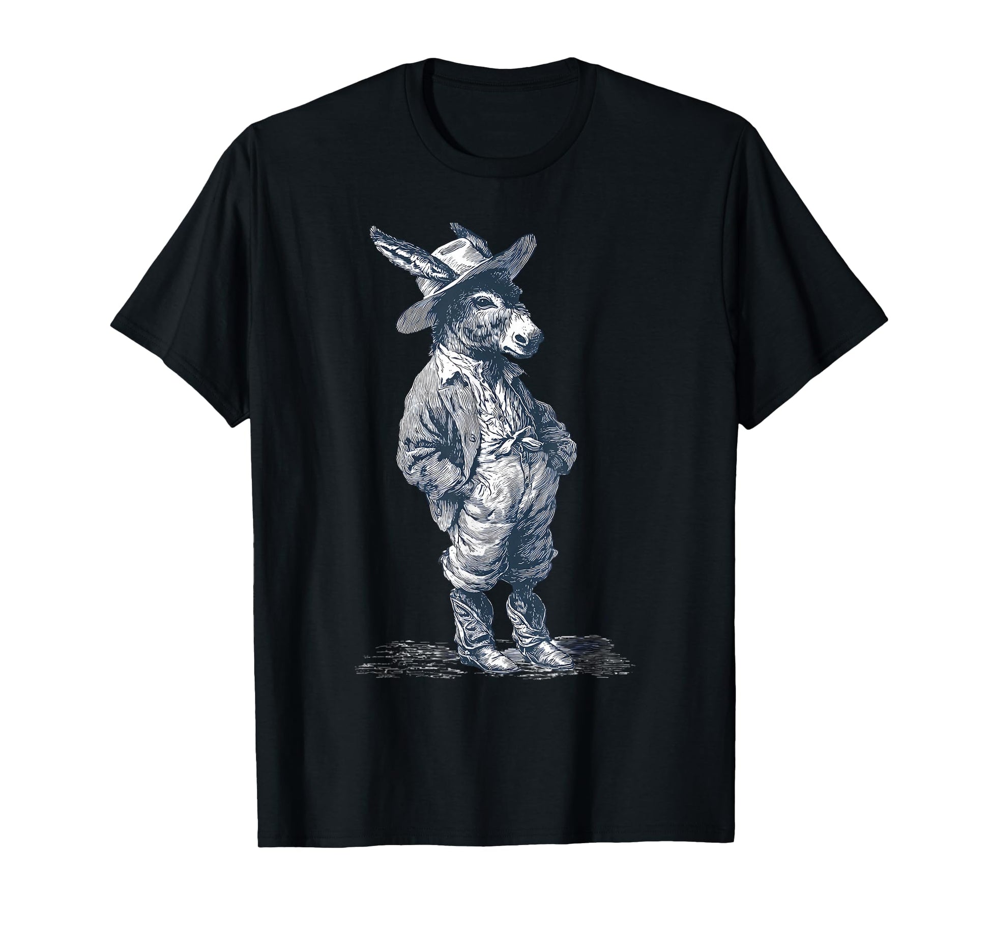 Donkey Cowboy Rodeo Cowgirl T-Shirt - Casual Everyday Wear for Adults - T-Shirt, Sweatshirt, Hoodie
