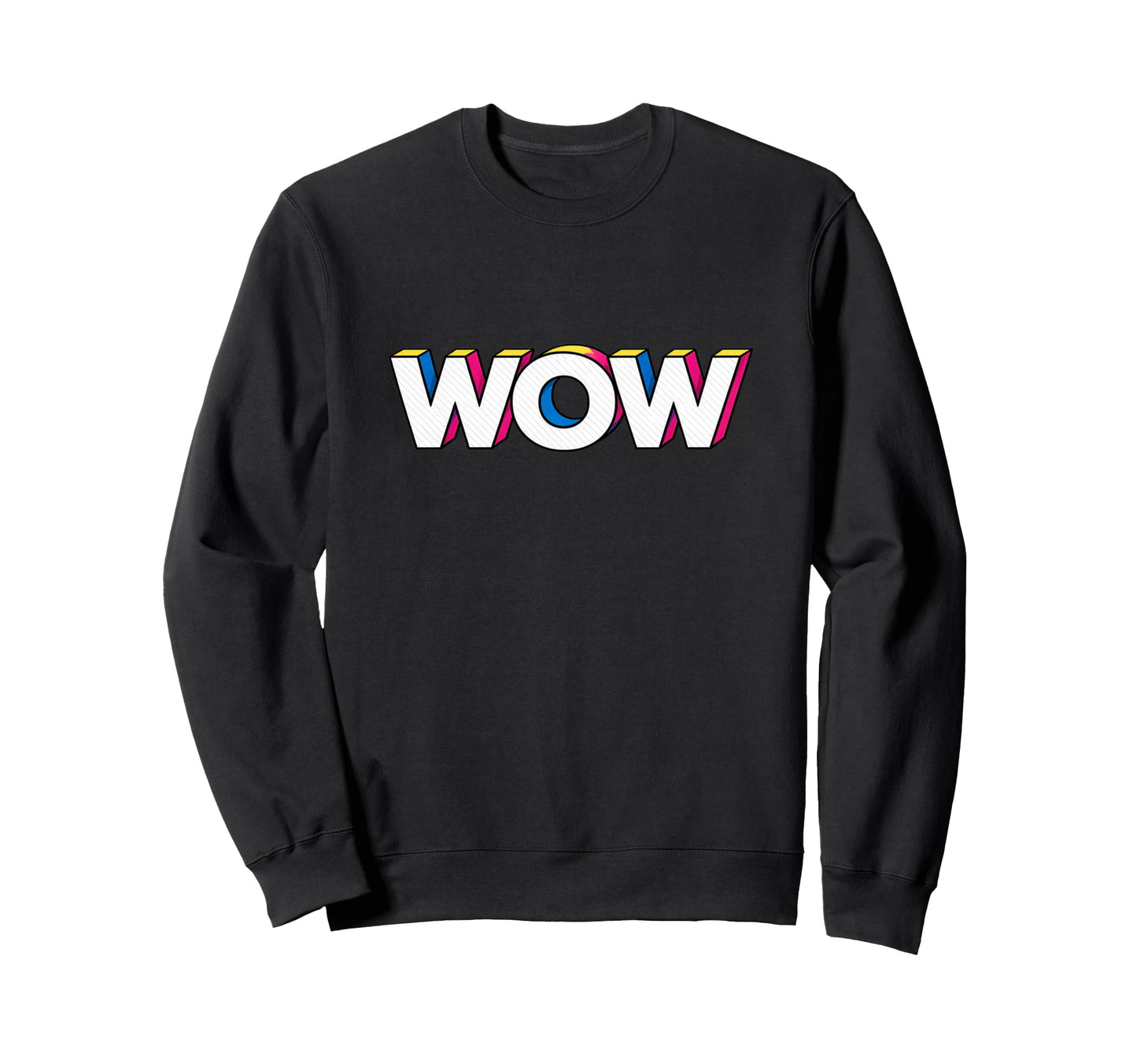 Fun Expression Wow Pop Art Sweatshirt - Custom Art Print for Adults - T-Shirt, Sweatshirt, Hoodie