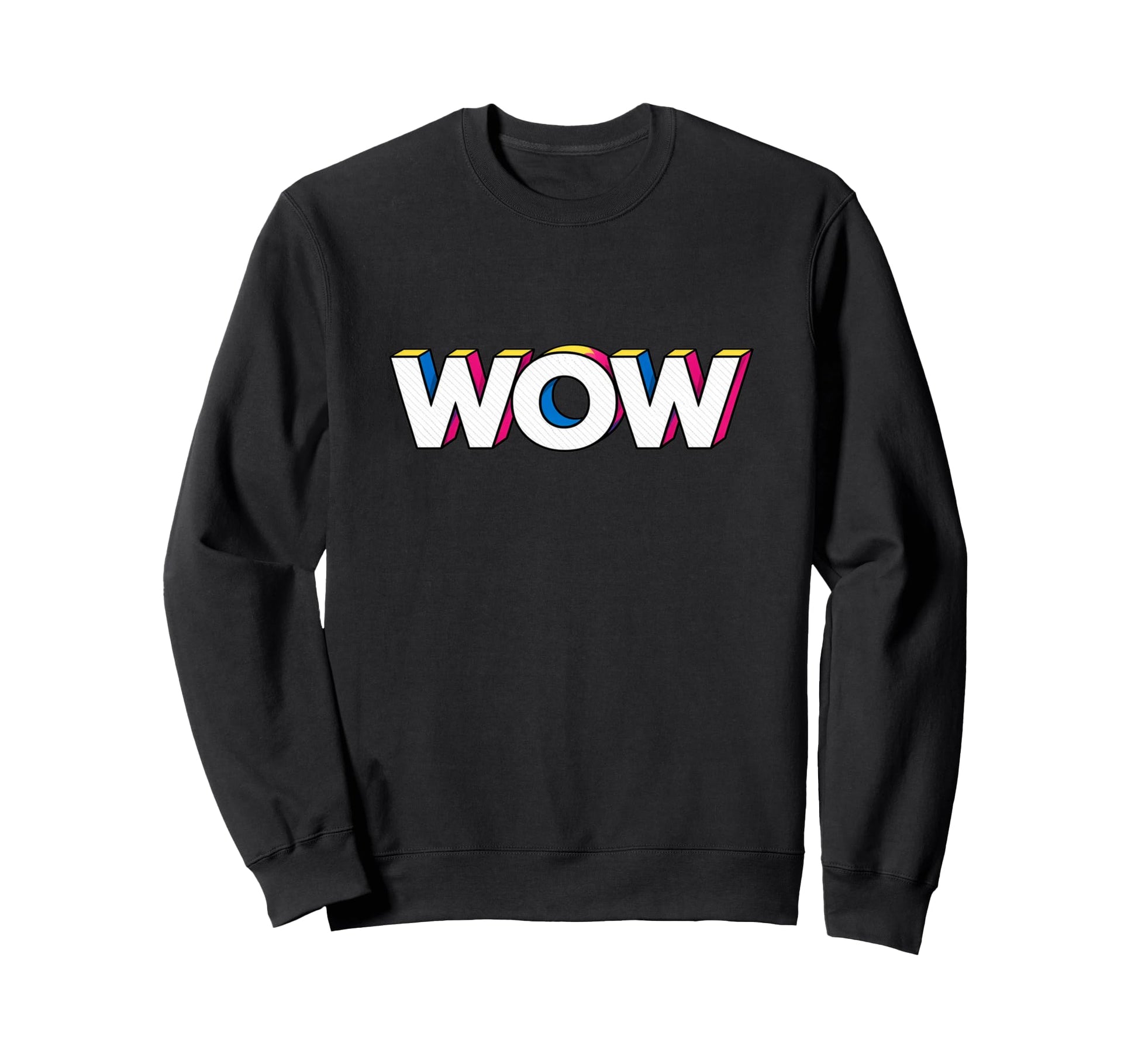Fun Expression Wow Pop Art Sweatshirt - Custom Art Print for Adults - T-Shirt, Sweatshirt, Hoodie
