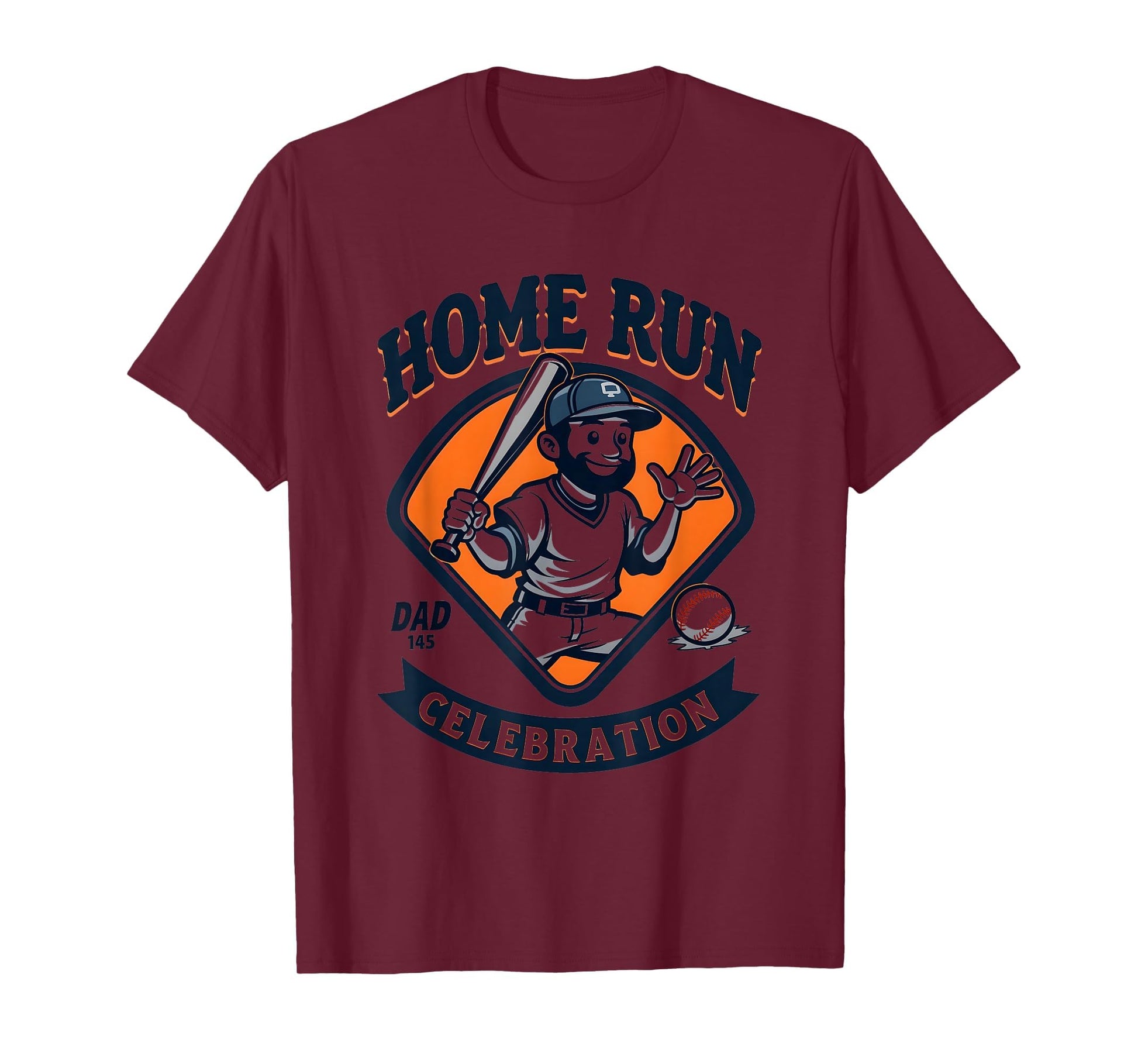 Home Run Dad Celebration Baseball T-Shirt - Casual Everyday Wear Unisex - T-Shirt, Sweatshirt, Hoodie
