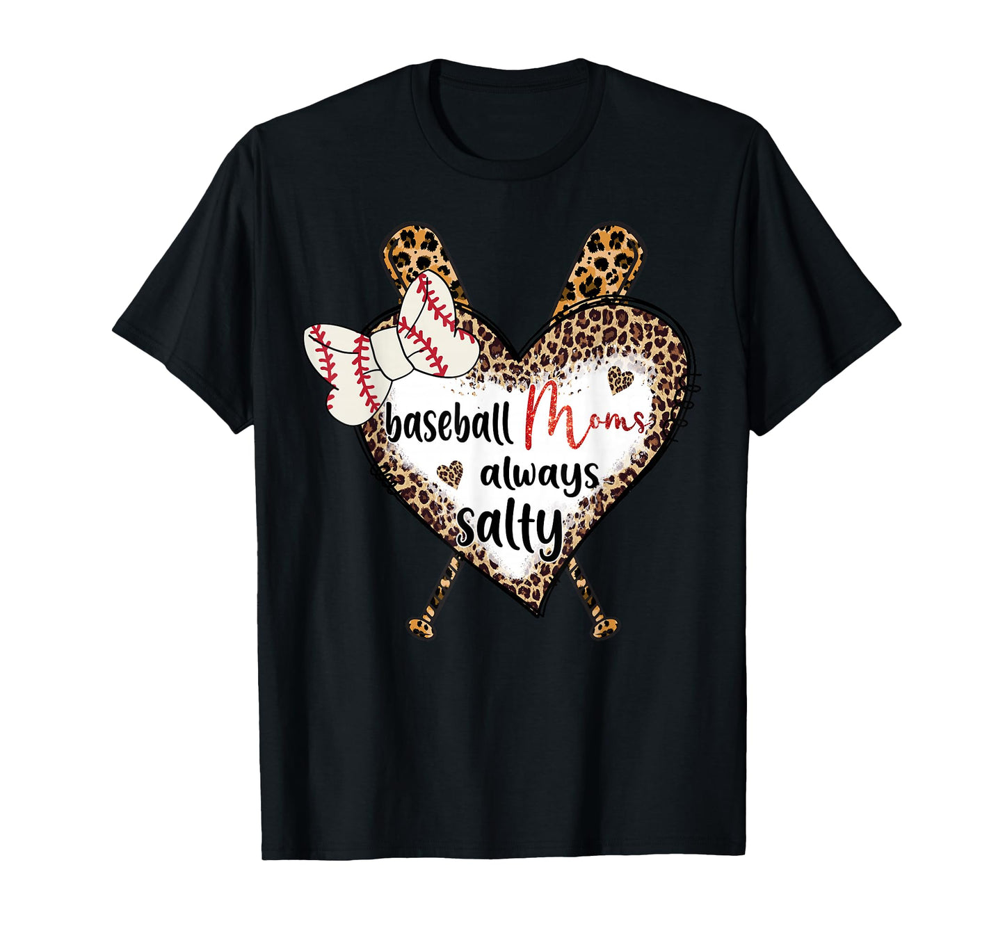 Mom Squad Leopard Baseball Mother T-Shirt - Custom Art Print Men Women - T-Shirt, Sweatshirt, Hoodie