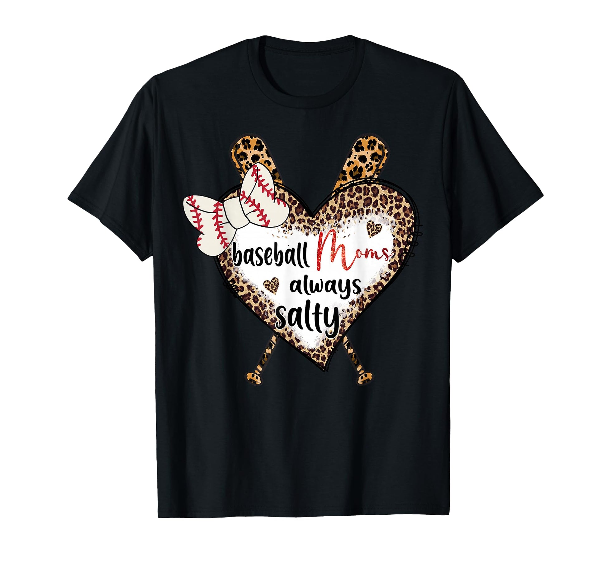 Mom Squad Leopard Baseball Mother T-Shirt - Custom Art Print Men Women - T-Shirt, Sweatshirt, Hoodie