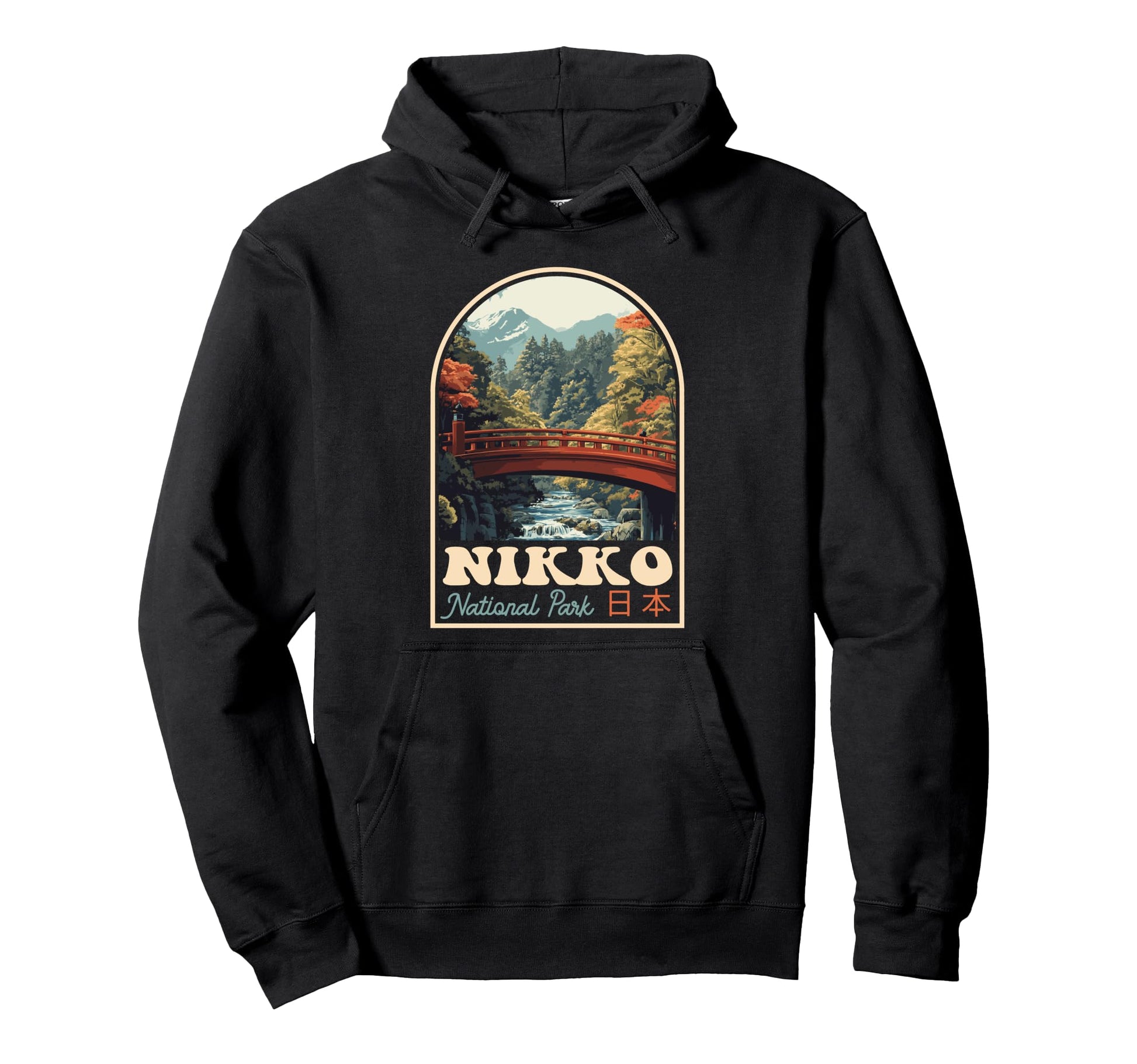 Nikko National Park Japan Japanese Hoodie - Unique Graphic for Adults - T-Shirt, Sweatshirt, Hoodie