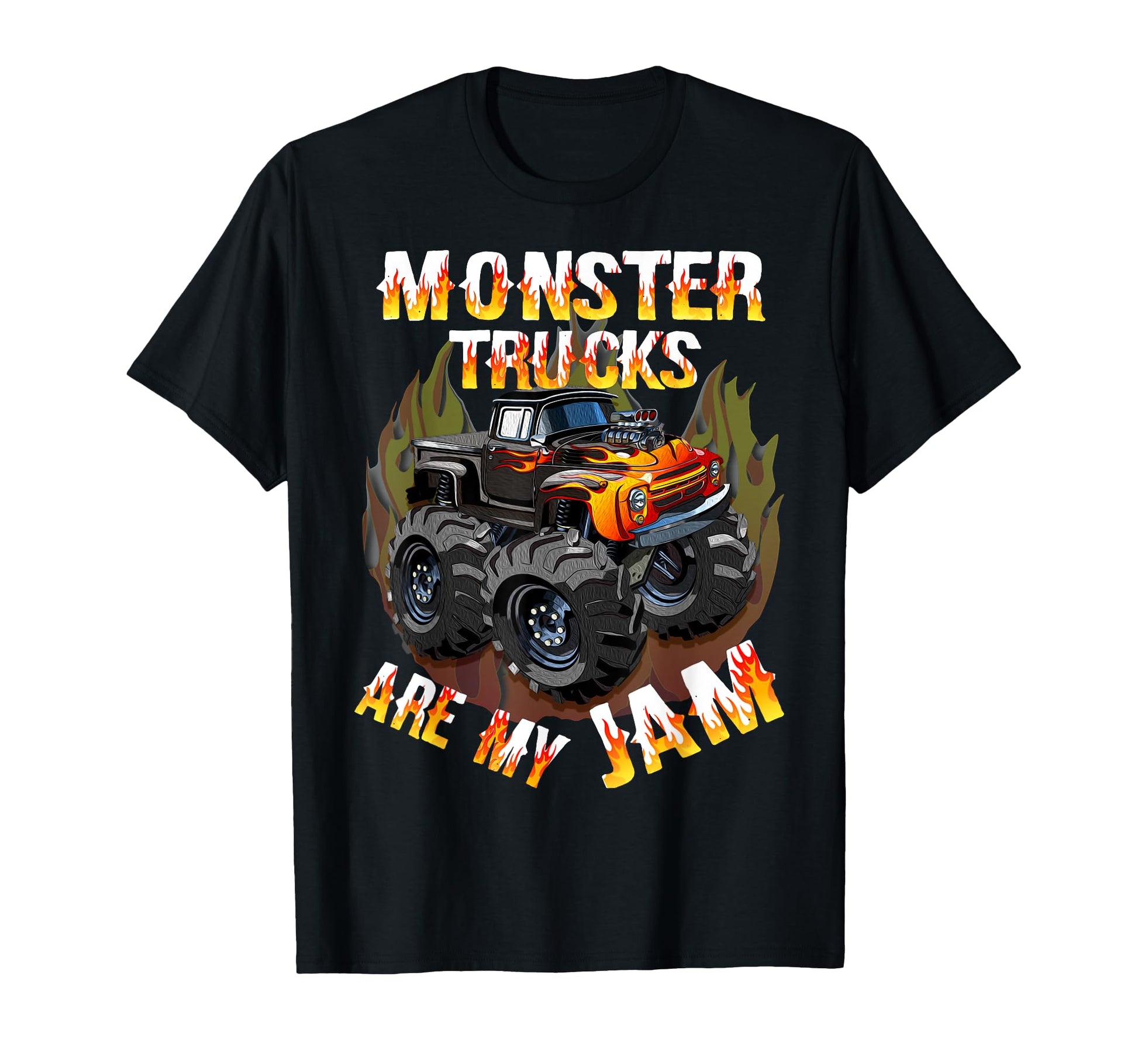 Monster Trucks Are My Jam American T-Shirt - Streetwear Style Unisex - T-Shirt, Sweatshirt, Hoodie