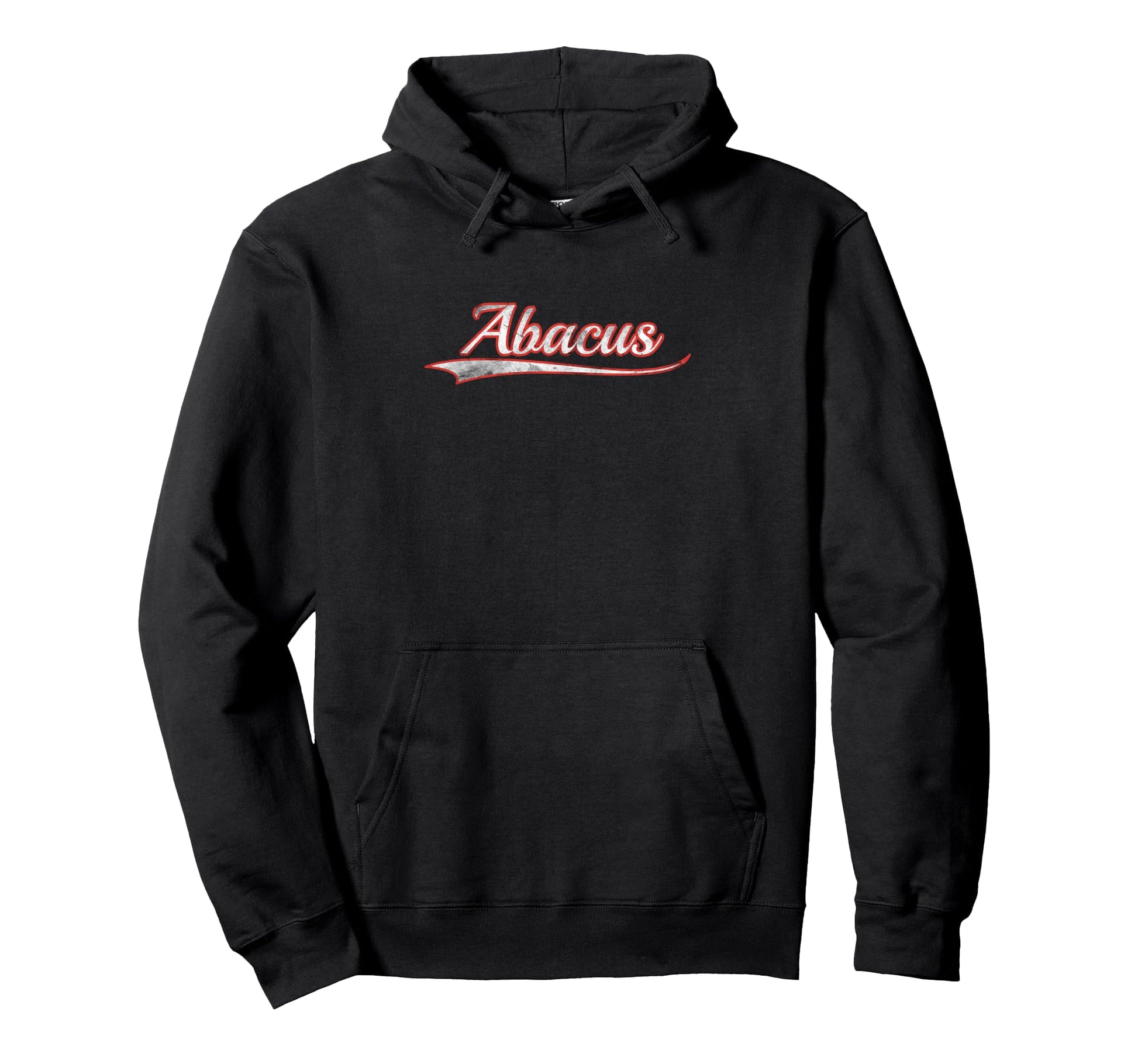 Abacus Varsity Distressed Throwback Hoodie - Novelty Apparel for Adults - T-Shirt, Sweatshirt, Hoodie