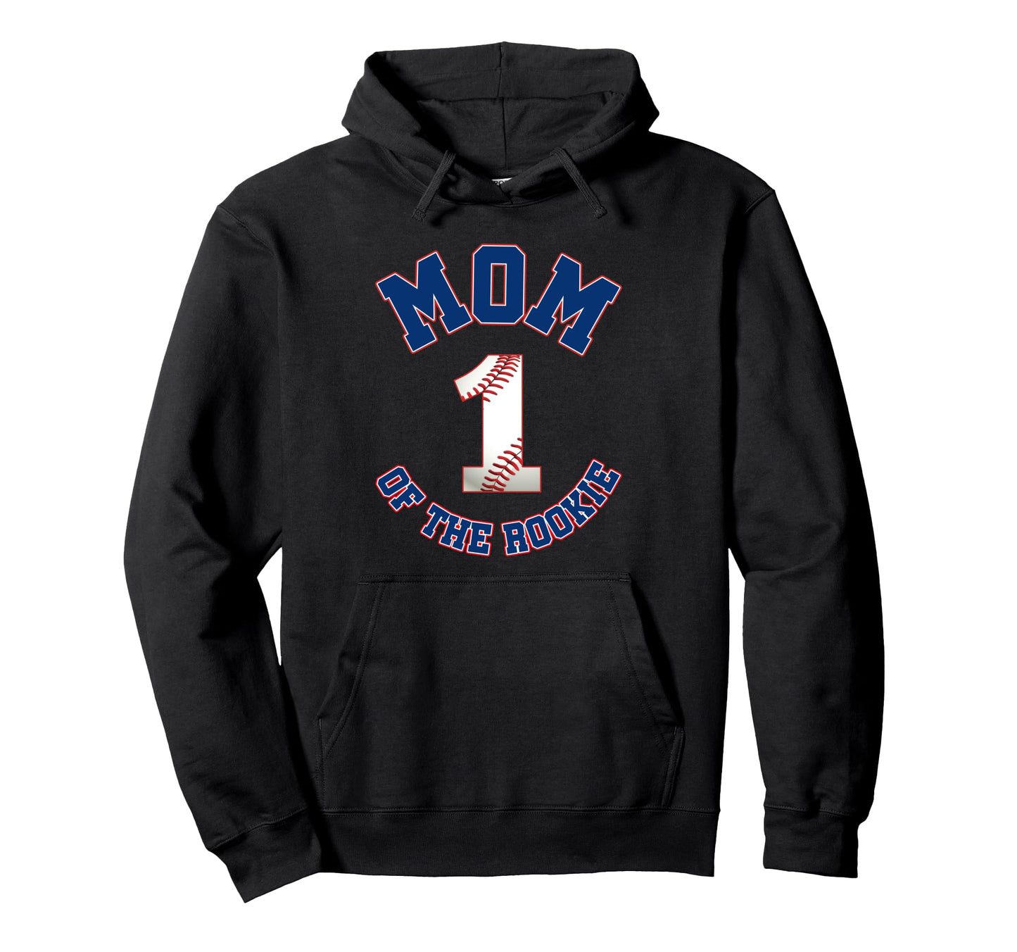 Mom Rookie 1St Birthday Baseball Hoodie - Custom Art Print for Adults - T-Shirt, Sweatshirt, Hoodie
