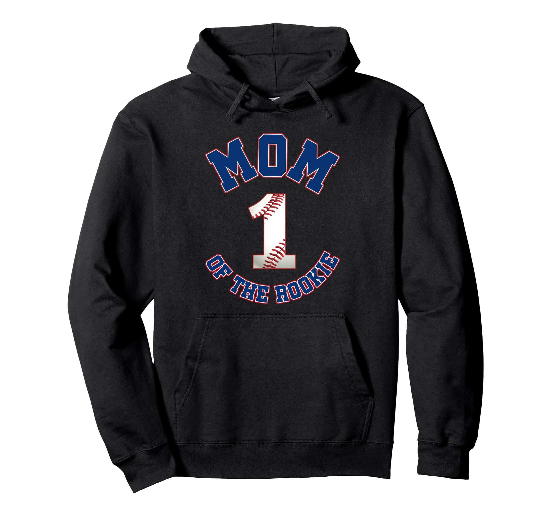 Mom Rookie 1St Birthday Baseball Hoodie - Custom Art Print for Adults - T-Shirt, Sweatshirt, Hoodie