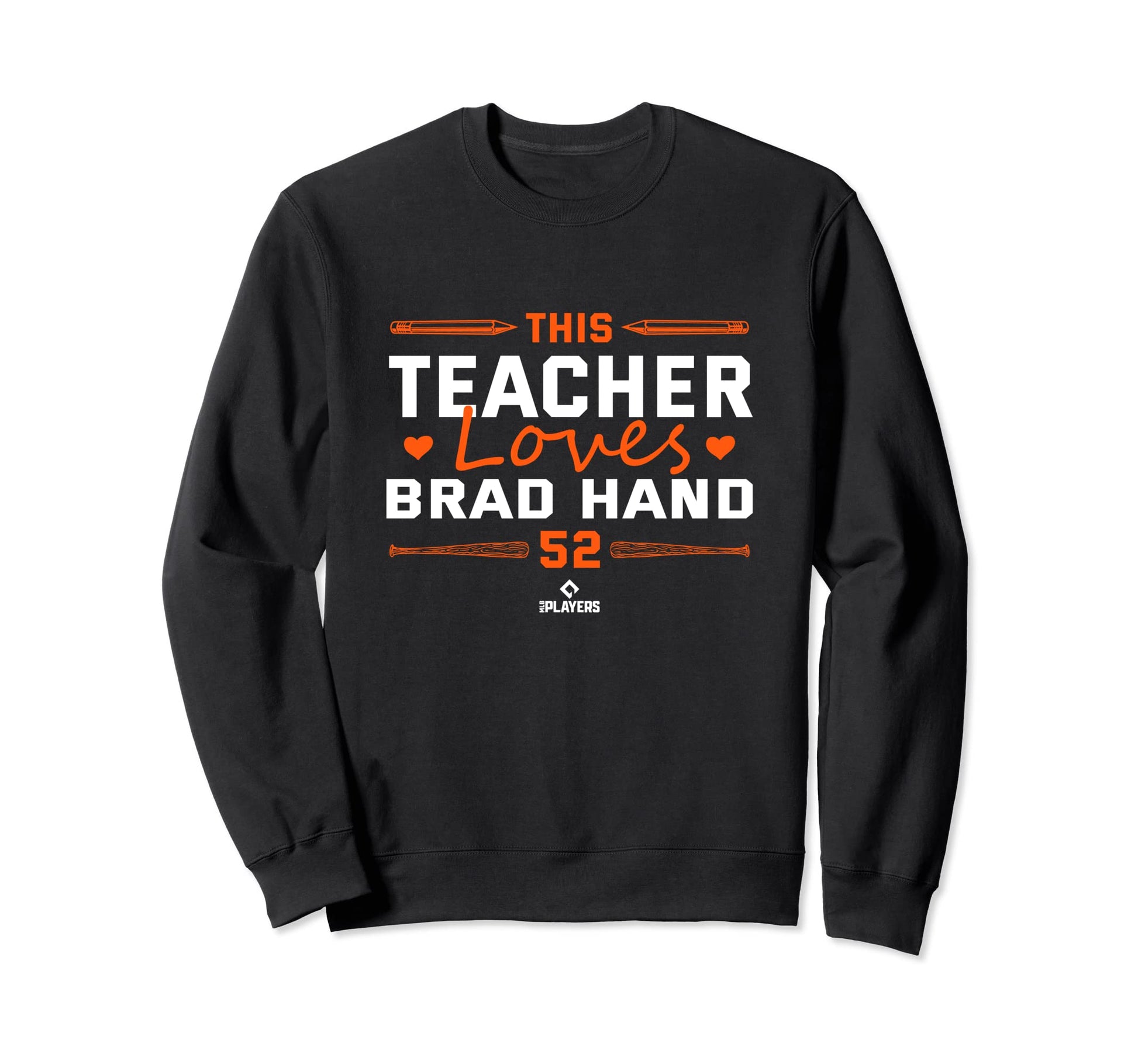 This Teacher Loves Brad Hand Sweatshirt - Fun Novelty Design Men Women - T-Shirt, Sweatshirt, Hoodie