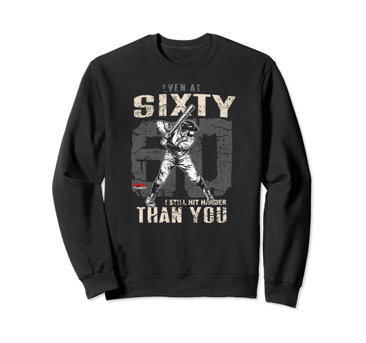 60Th Birthday 60 Years Baseball Sweatshirt - Minimalist Print Men Women - T-Shirt, Sweatshirt, Hoodie
