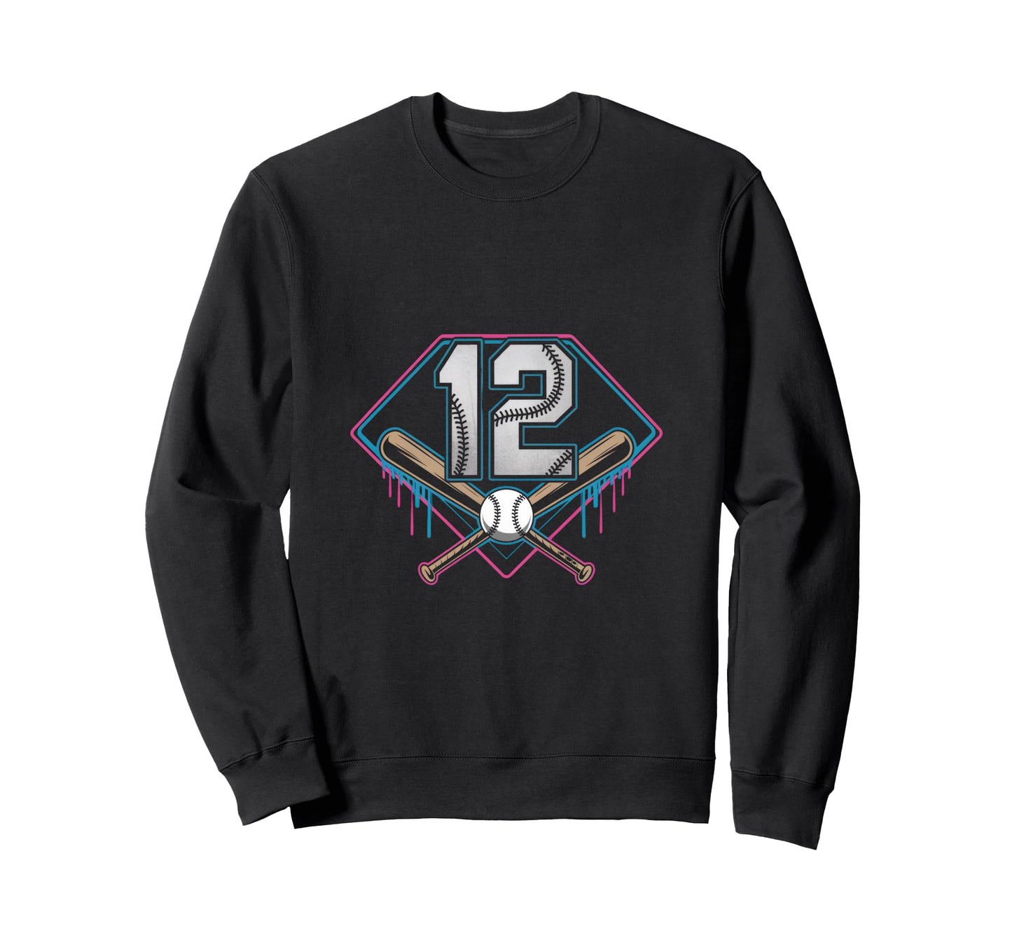 Baseball Home Ice Cream 12Th Sweatshirt - Custom Art Print for Adults - T-Shirt, Sweatshirt, Hoodie