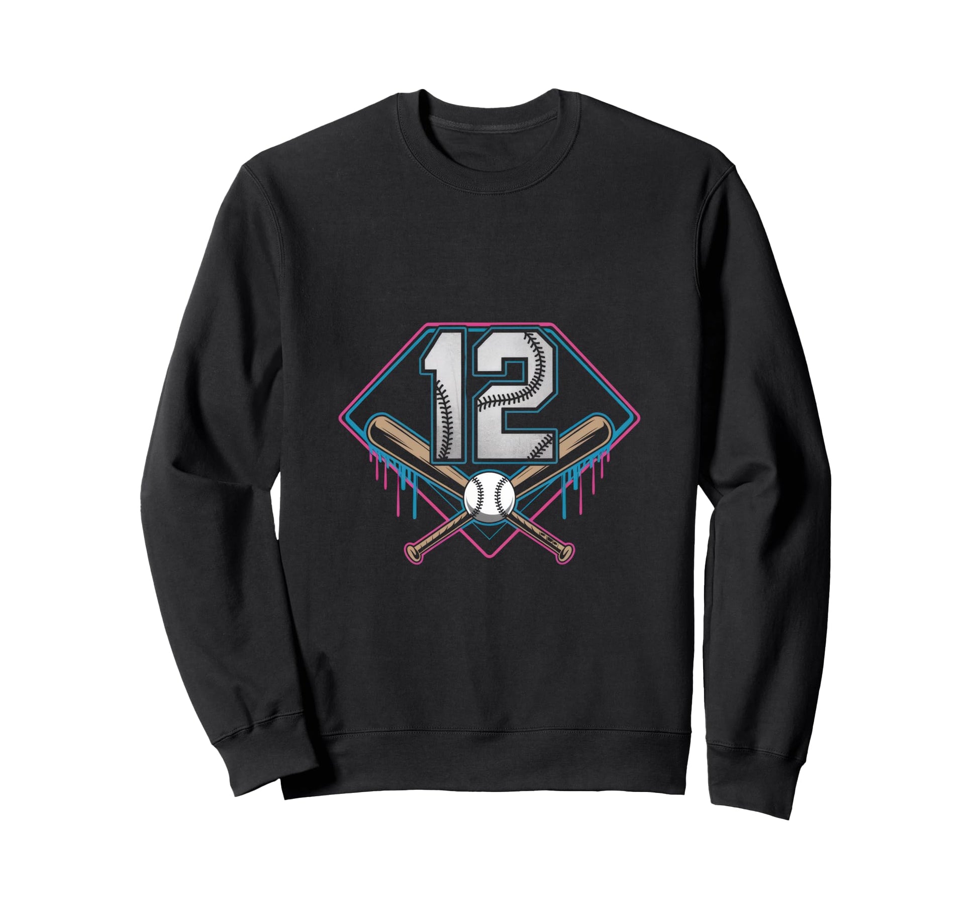 Baseball Home Ice Cream 12Th Sweatshirt - Custom Art Print for Adults - T-Shirt, Sweatshirt, Hoodie