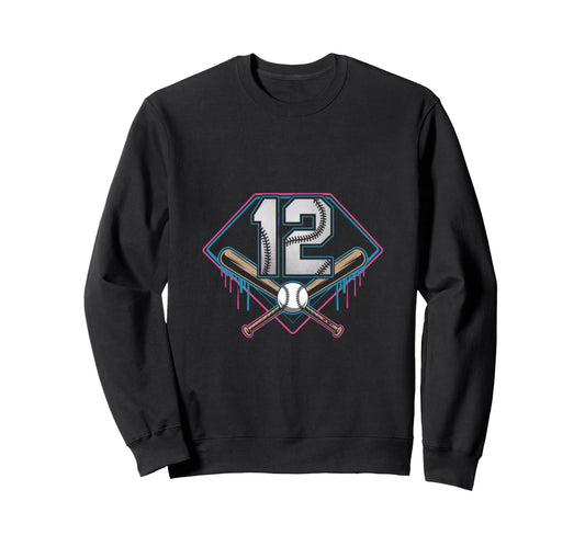 Baseball Home Ice Cream 12Th Sweatshirt - Custom Art Print for Adults - T-Shirt, Sweatshirt, Hoodie