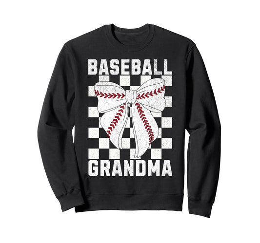 Baseball Grandma Coquette Bow Sweatshirt - Streetwear Style Unisex - T-Shirt, Sweatshirt, Hoodie
