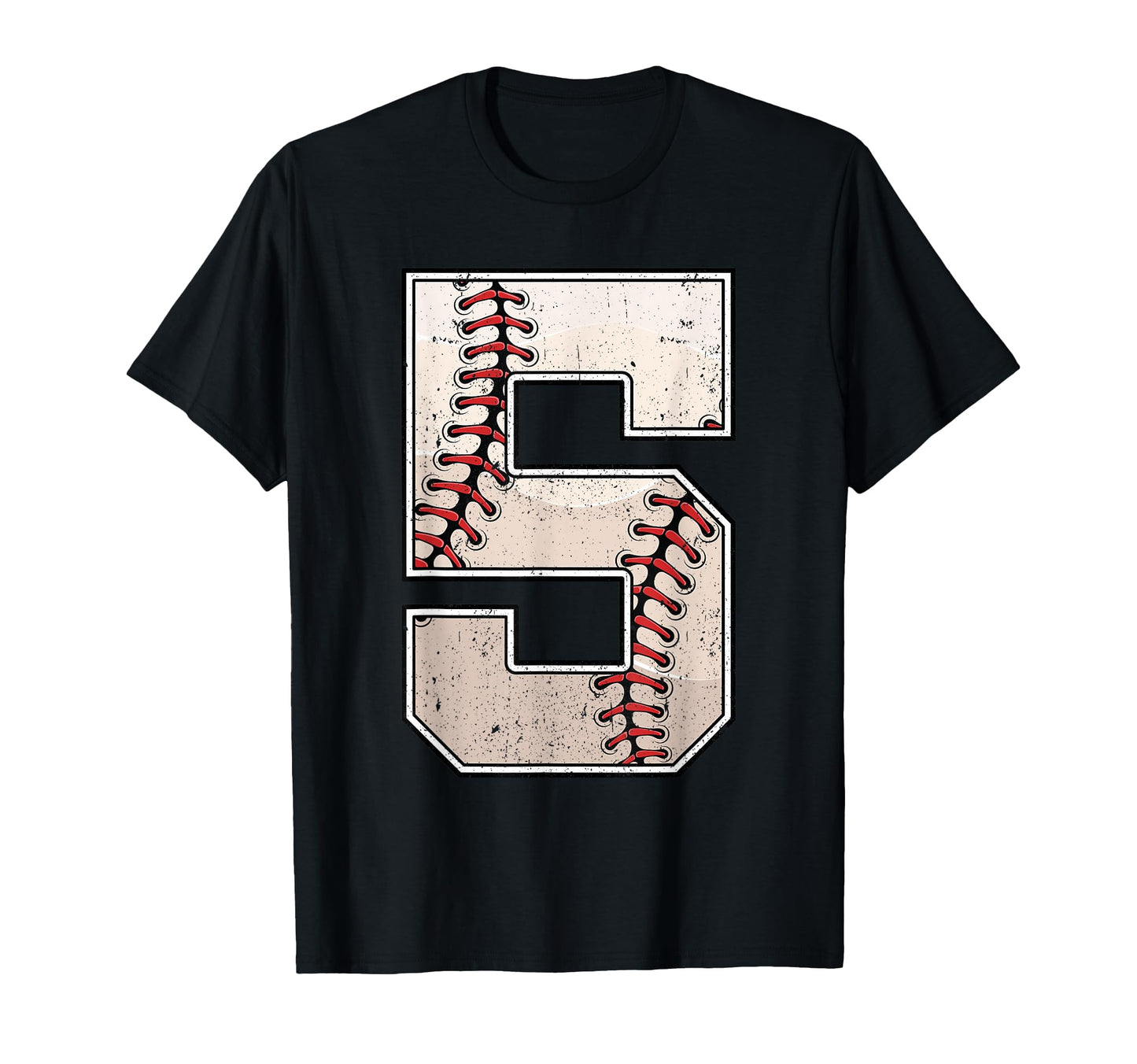 Baseball Birthday Five 5 Years Old Fifth T-Shirt - Novelty Apparel Unisex - T-Shirt, Sweatshirt, Hoodie