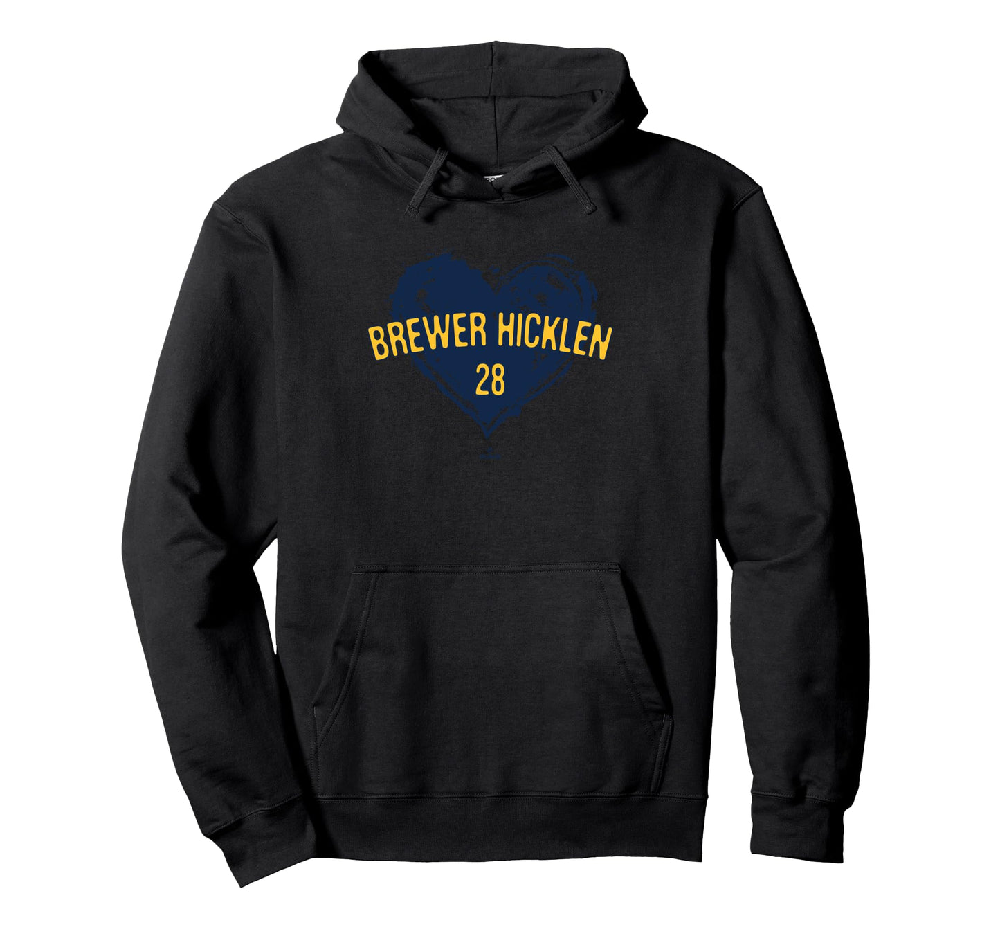 Distressed Heart Brewer Hicklen Hoodie - Casual Everyday Wear for Adults - T-Shirt, Sweatshirt, Hoodie