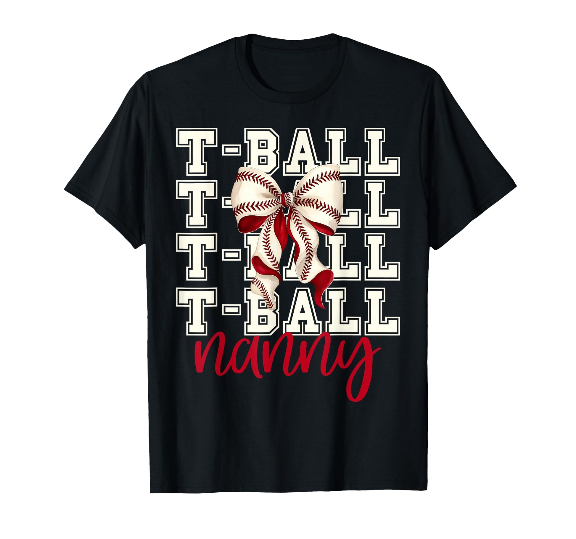Tball Nanny Teeball T Ball Coquette T-Shirt - Minimalist Print Men Women - T-Shirt, Sweatshirt, Hoodie