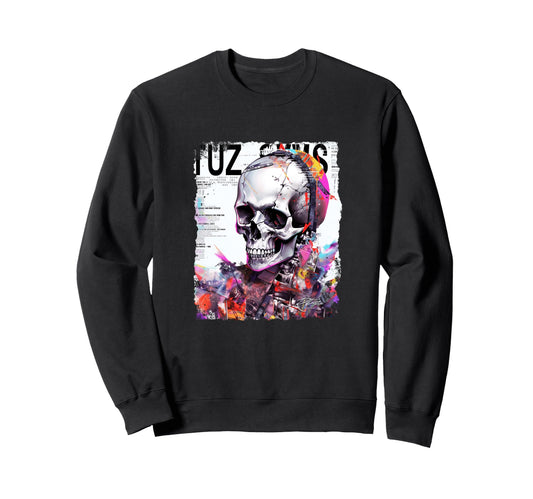 Aesthetic Streetwear Skull Sweatshirt - Novelty Apparel Unisex - T-Shirt, Sweatshirt, Hoodie