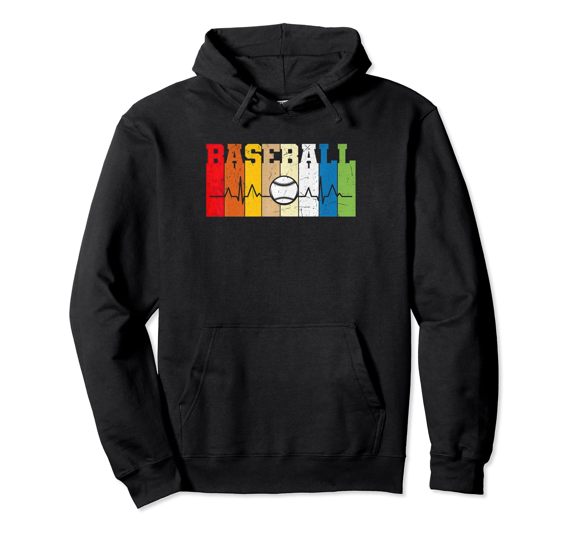 Funny Baseball Heart Beat Sport Hoodie - Custom Art Print Unisex - T-Shirt, Sweatshirt, Hoodie