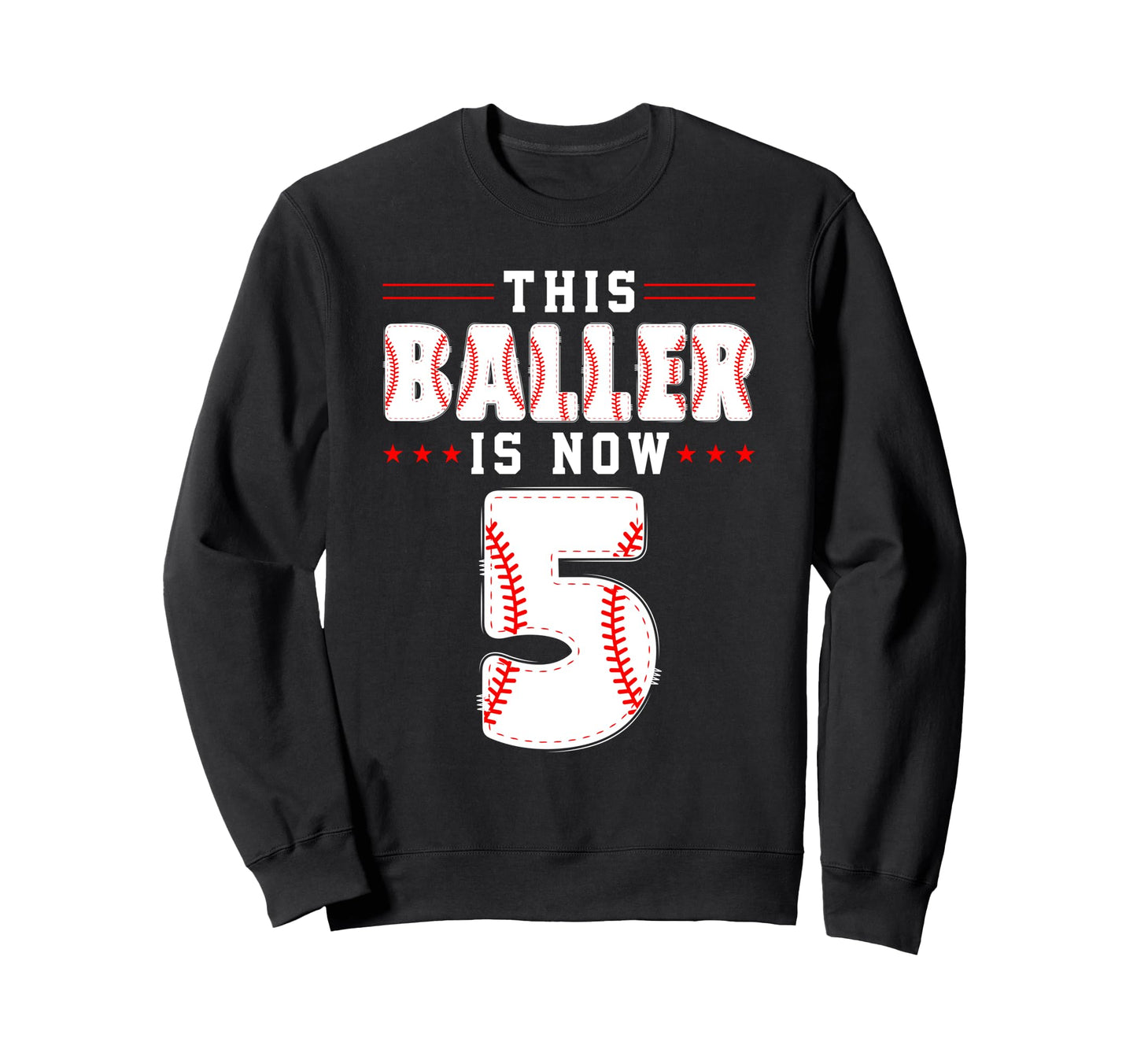 5Th Birthday Baseball Lover This Sweatshirt - Unique Graphic Men Women - T-Shirt, Sweatshirt, Hoodie