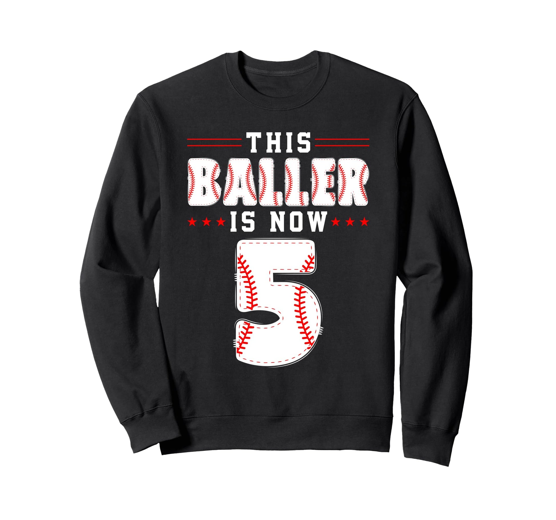 5Th Birthday Baseball Lover This Sweatshirt - Unique Graphic Men Women - T-Shirt, Sweatshirt, Hoodie