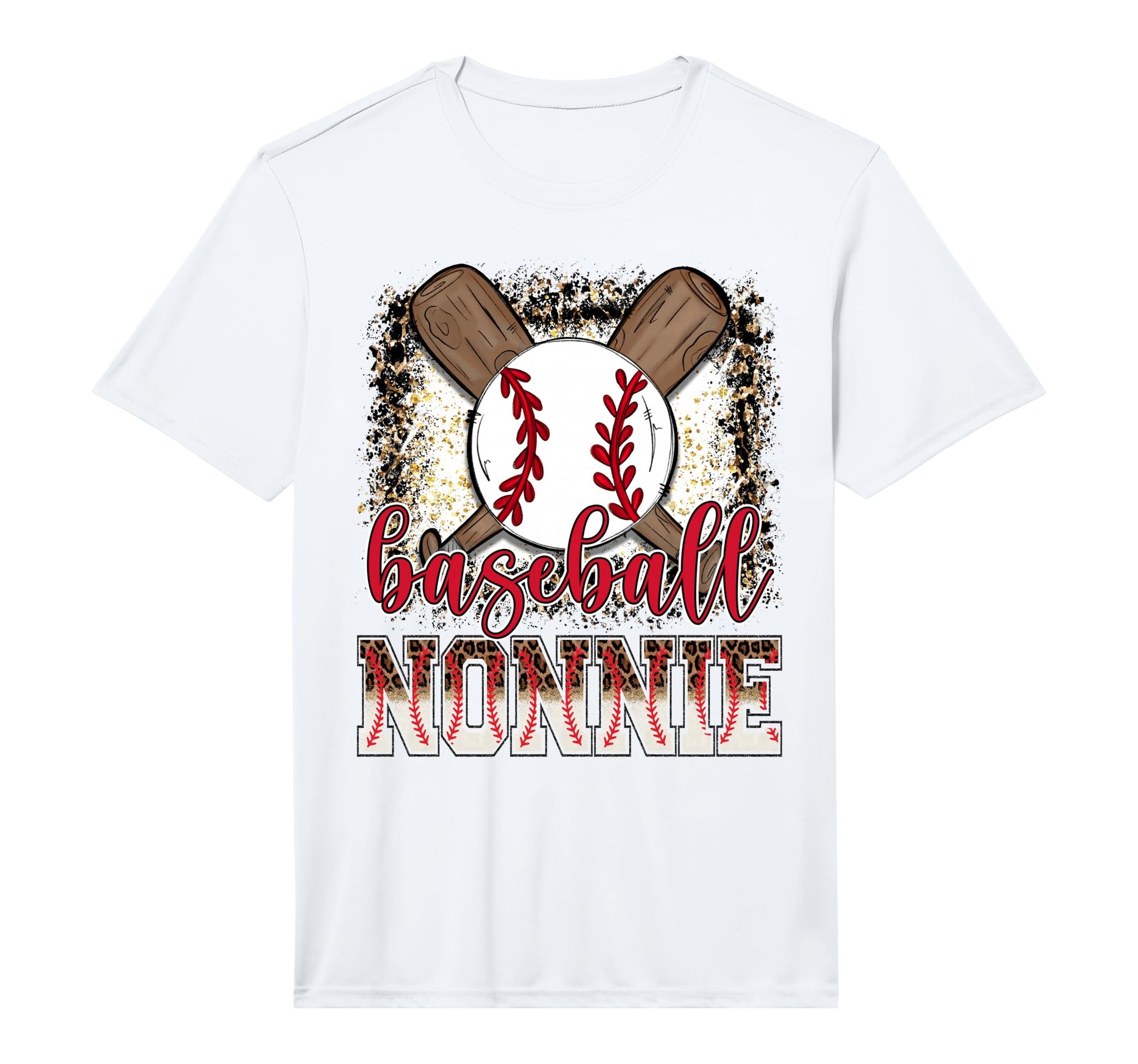Baseball Nonnie Leopard Proud Ball T-Shirt - Trendy Graphic Men Women - T-Shirt, Sweatshirt, Hoodie