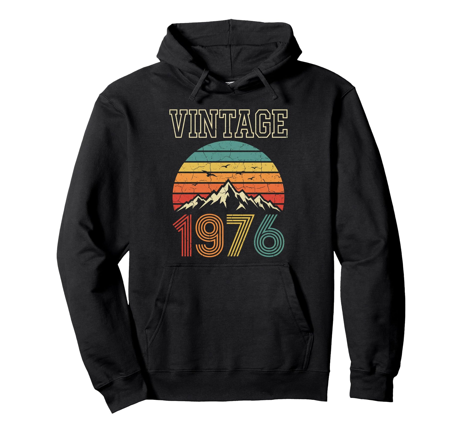 1976 Sunset Mountain 50Th Birthday Hoodie - Custom Art Print Unisex - T-Shirt, Sweatshirt, Hoodie