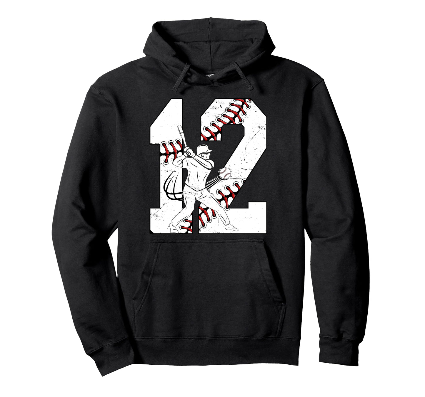 12Th Birthday Party Baseball Twelve Hoodie - Streetwear Style Men Women - T-Shirt, Sweatshirt, Hoodie