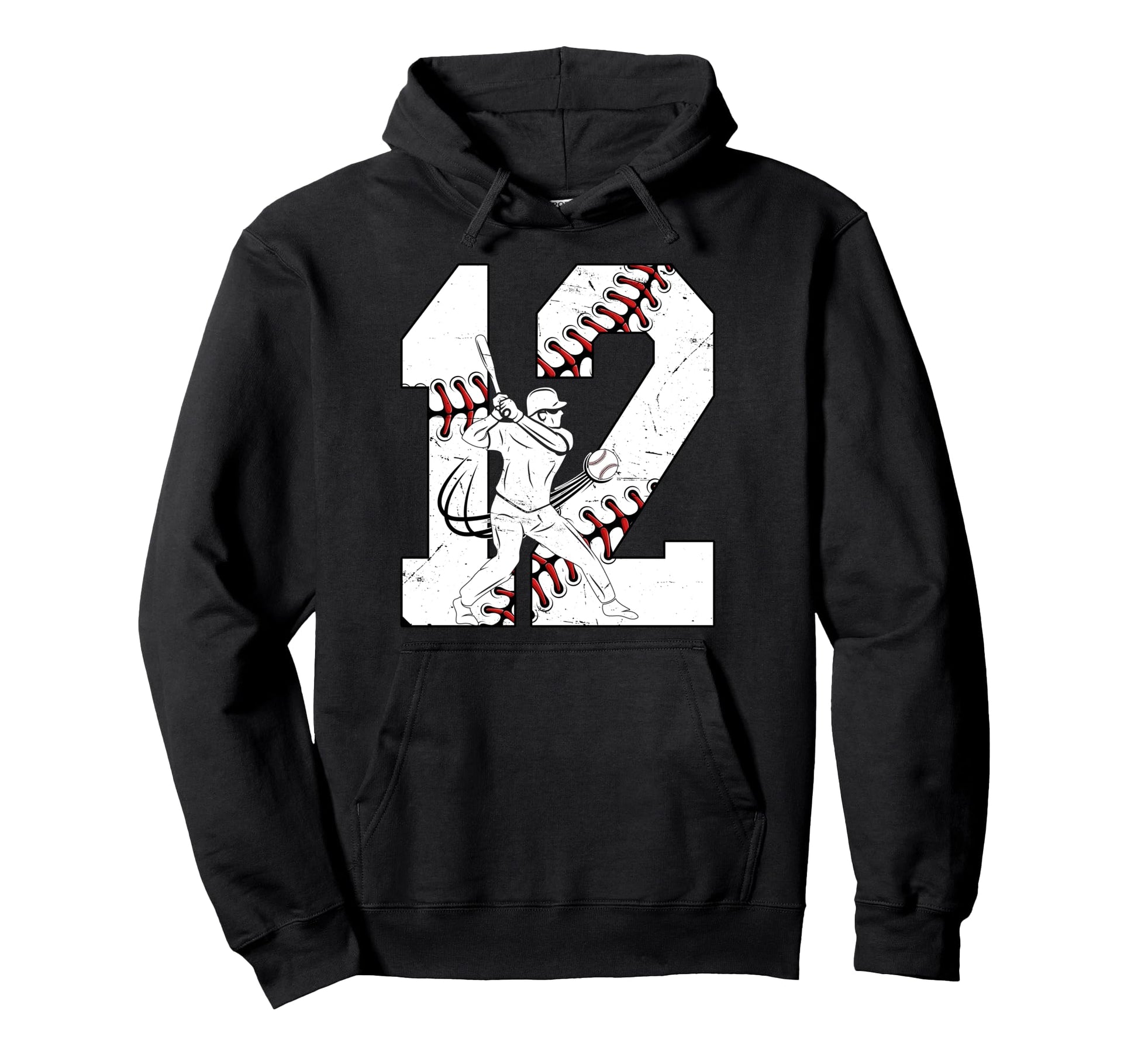 12Th Birthday Party Baseball Twelve Hoodie - Streetwear Style Men Women - T-Shirt, Sweatshirt, Hoodie