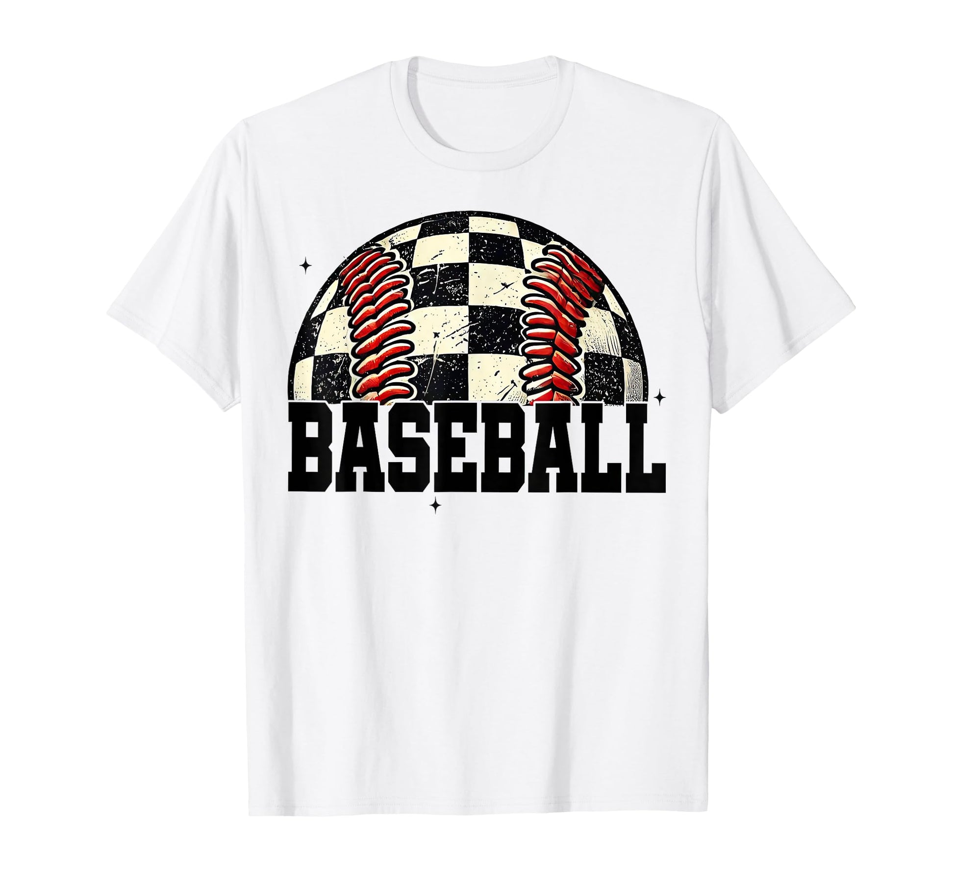 Checkered Baseball Mom Funny Mothers T-Shirt - Aesthetic Graphic Men Women - T-Shirt, Sweatshirt, Hoodie