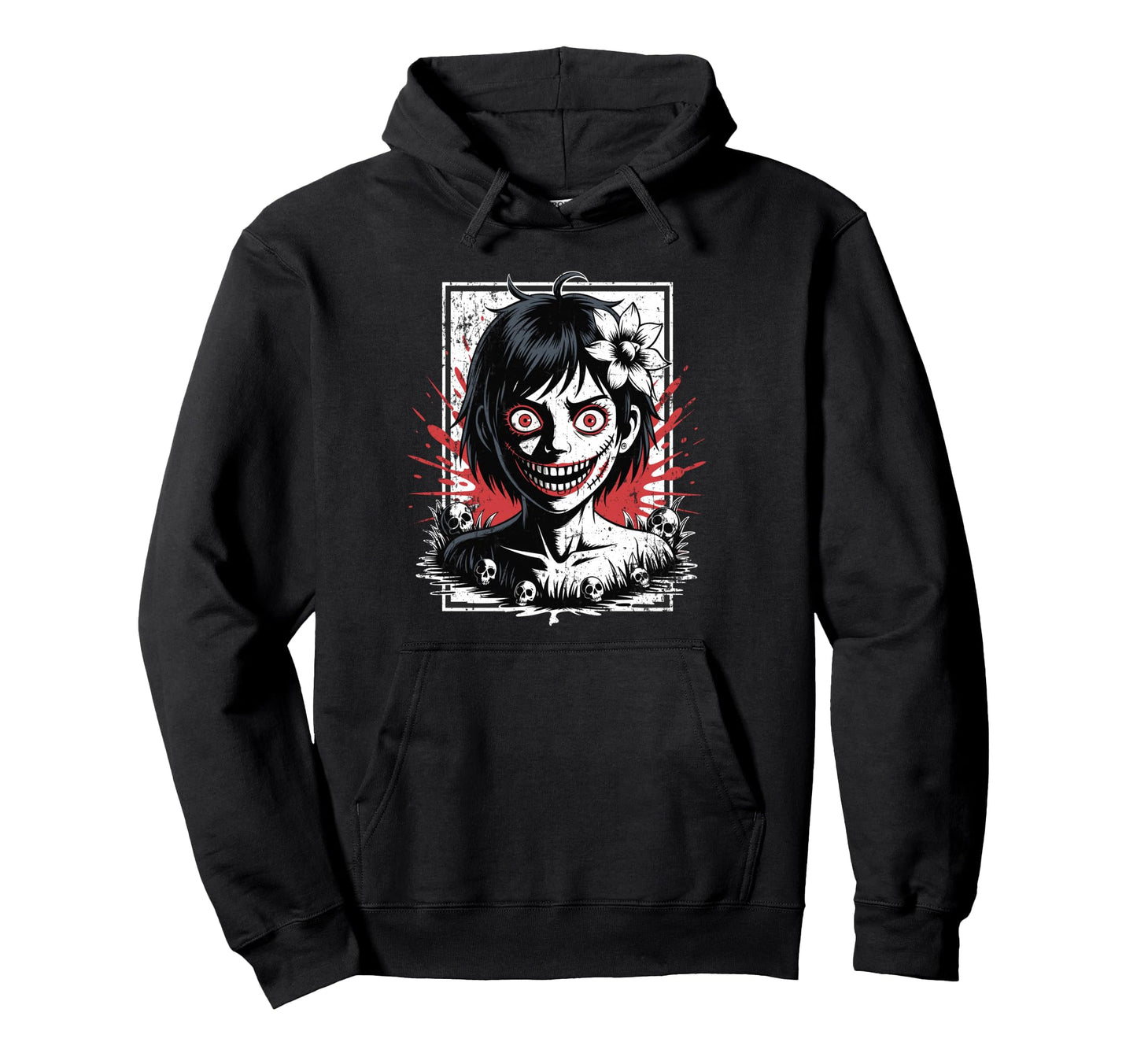 Japanese Horror Anime Manga Japan Y2K Hoodie - Casual Everyday Wear Unisex - T-Shirt, Sweatshirt, Hoodie
