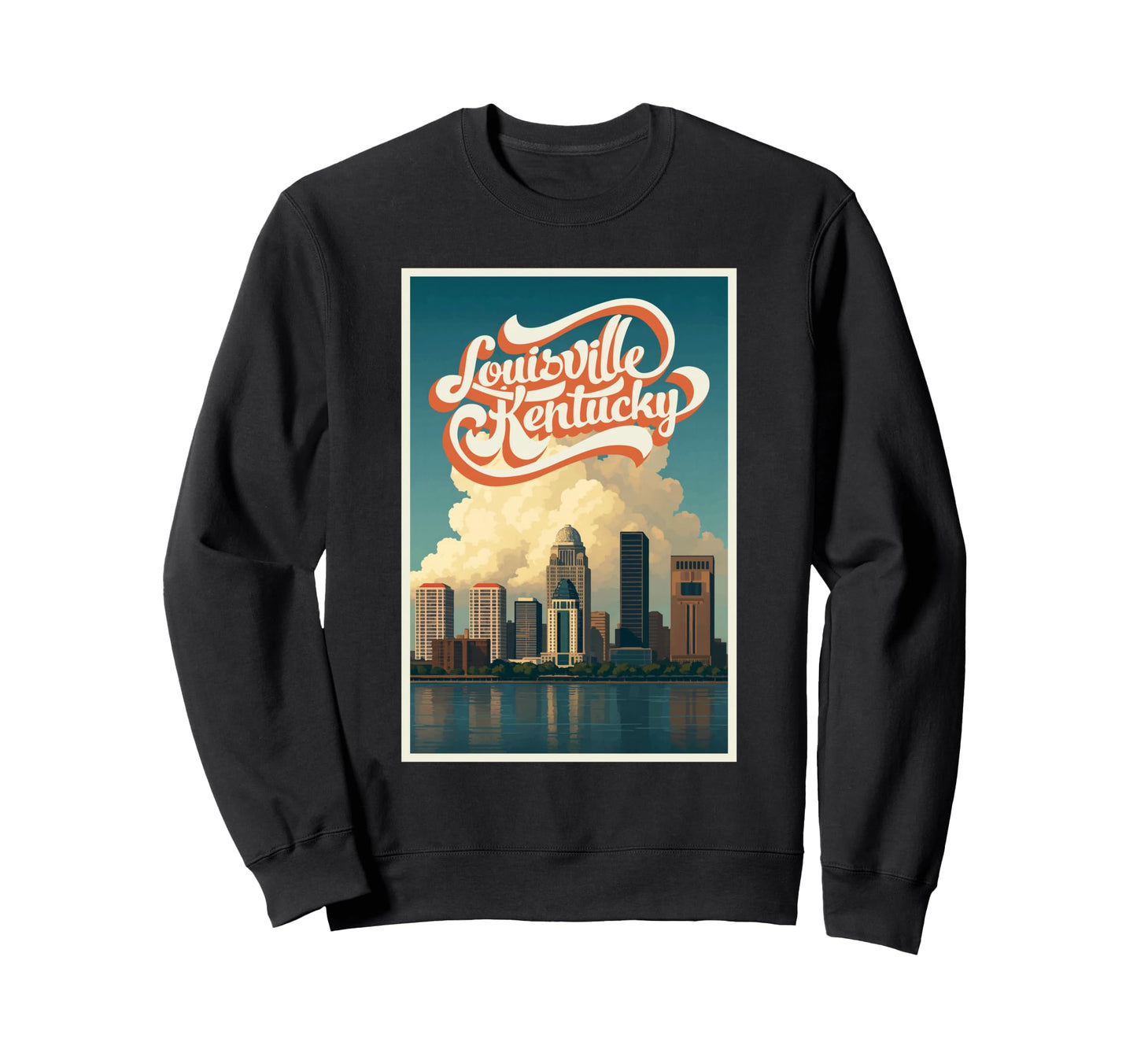 Kentucky Louisville City Skyline Sweatshirt - Trendy Graphic for Adults - T-Shirt, Sweatshirt, Hoodie