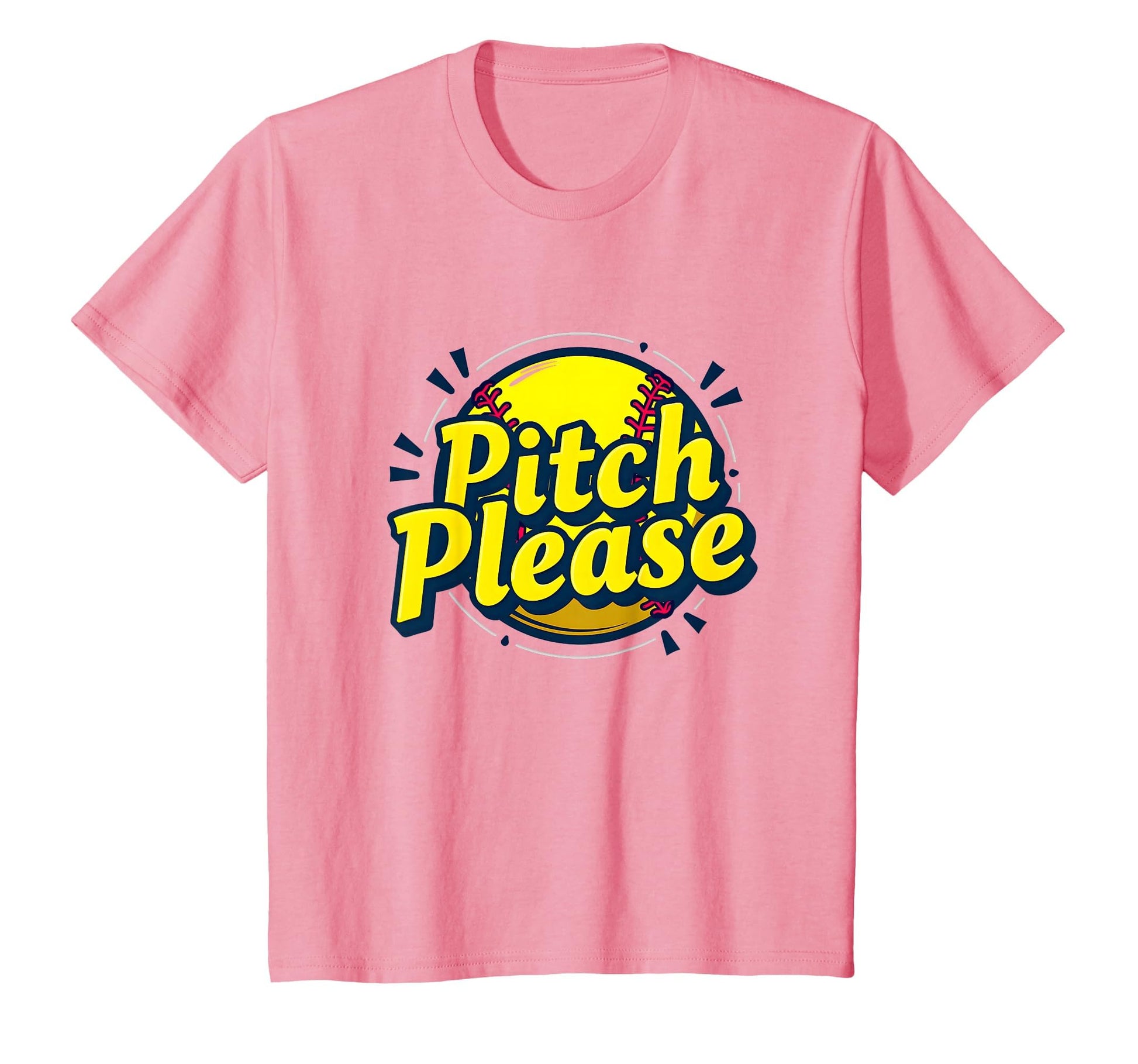 Pitch Please Usa Softball Softball Funny T-Shirt - Graphic Print Men Women - T-Shirt, Sweatshirt, Hoodie