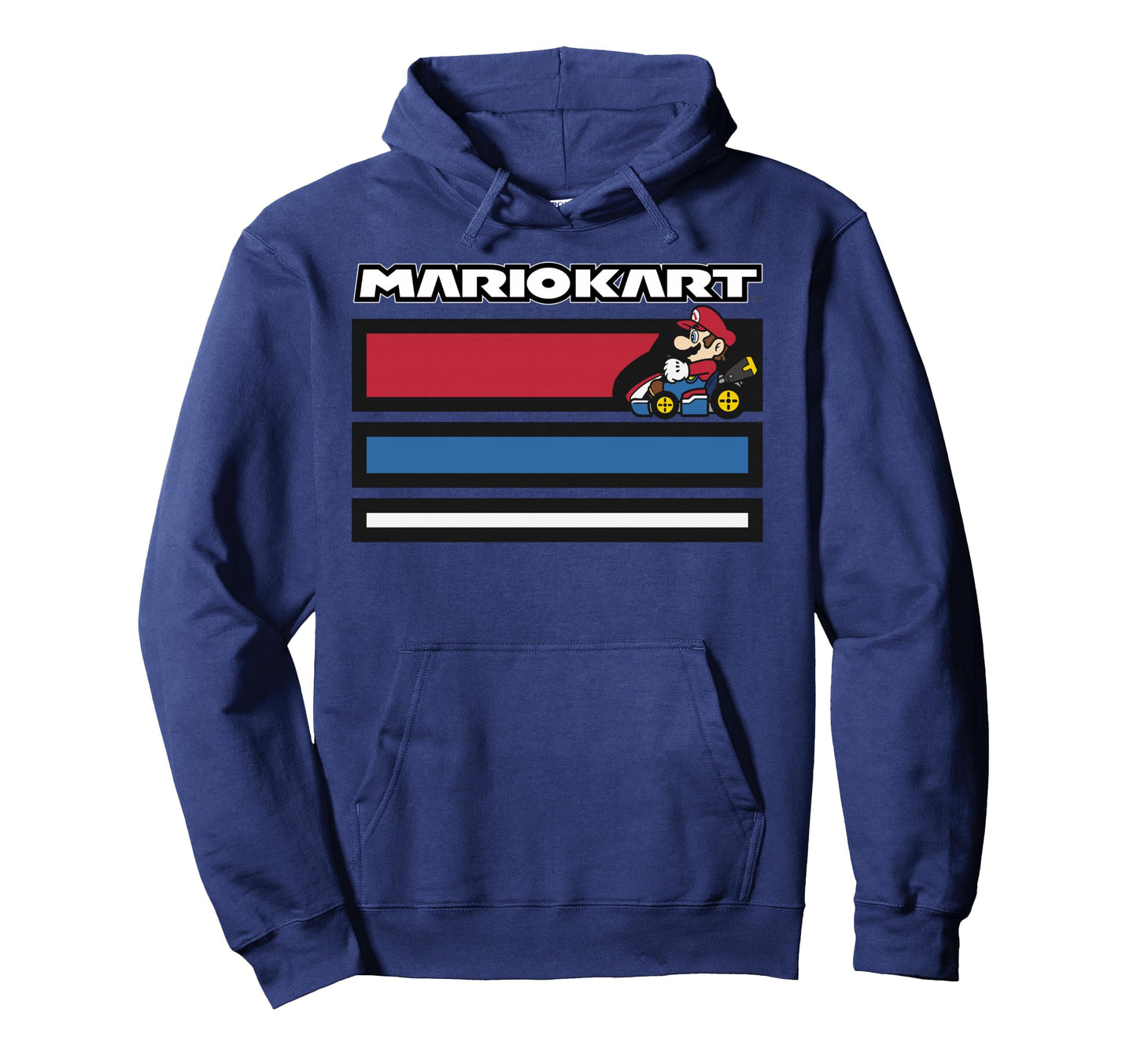 Mario Kart Stripes Racing Hoodie - Custom Art Print for Adults - T-Shirt, Sweatshirt, Hoodie