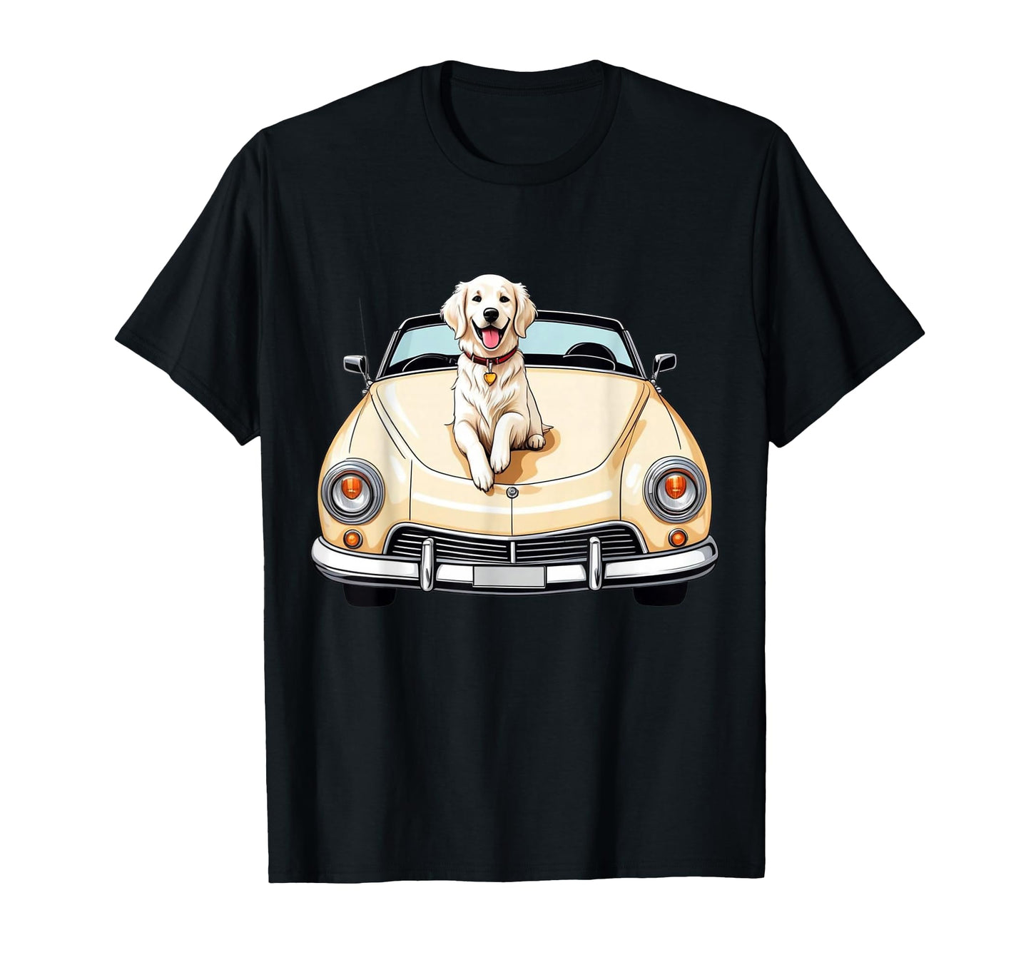English Cream Show Golden Retriever T-Shirt - Fun Novelty Design Unisex - T-Shirt, Sweatshirt, Hoodie