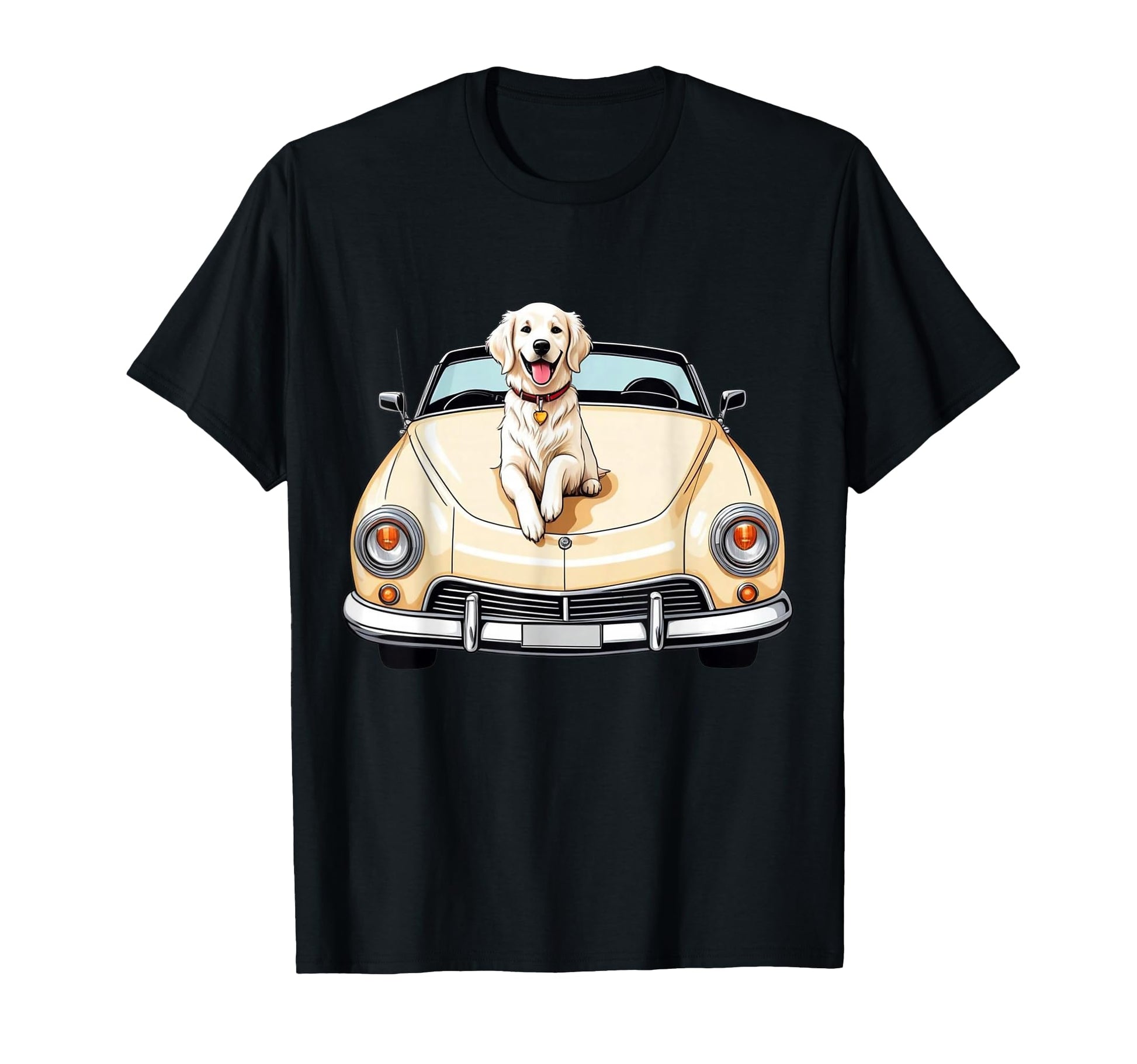 English Cream Show Golden Retriever T-Shirt - Fun Novelty Design Unisex - T-Shirt, Sweatshirt, Hoodie