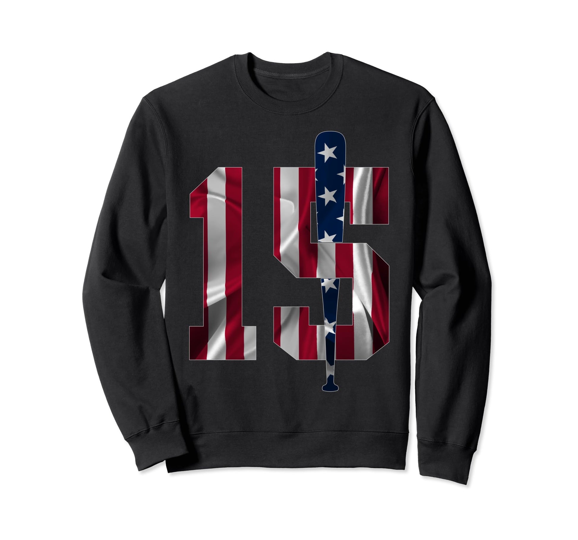 Number 15 Years Baseball 15Th Sweatshirt - Novelty Apparel Men Women - T-Shirt, Sweatshirt, Hoodie