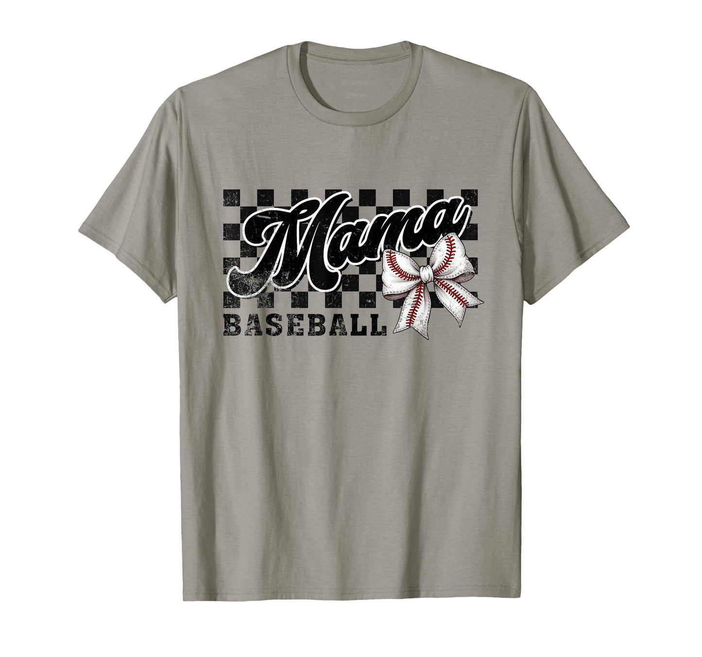 Baseball Mama Game Day Coquette Bow T-Shirt - Aesthetic Graphic for Adults - T-Shirt, Sweatshirt, Hoodie