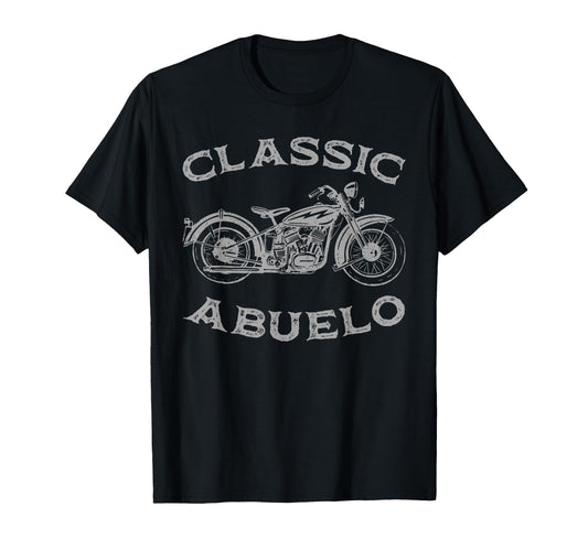 Abuelo Motorcycle Mens Grandpa T-Shirt - Fun Novelty Design for Adults - T-Shirt, Sweatshirt, Hoodie