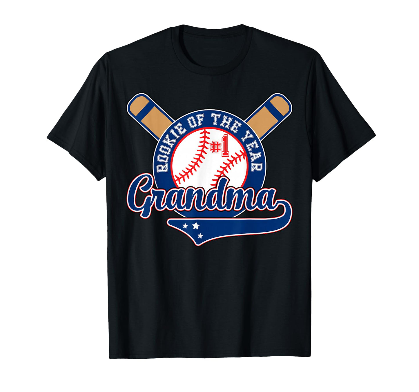 Grandma Rookie Year 1St Birthday Baseball T-Shirt - Novelty Apparel Unisex - T-Shirt, Sweatshirt, Hoodie
